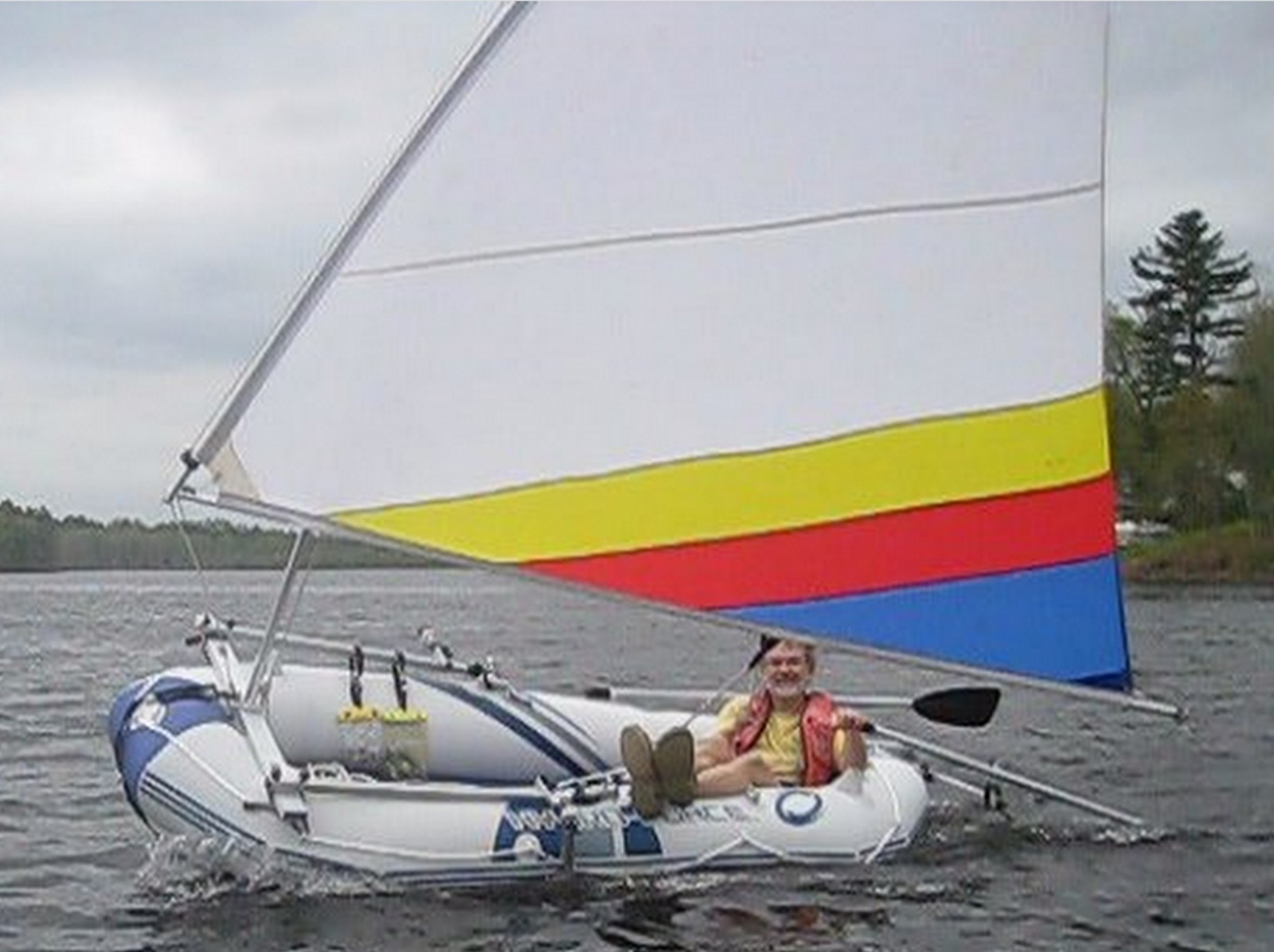Sail kit for HydroForce or Ozark Trail Marine Pro Inflatable Raft Boat.