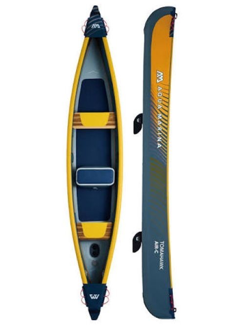 Used Aqua Marina Tomahawk AIR-C Inflatable 3-Person Performance Canoe / Kayak