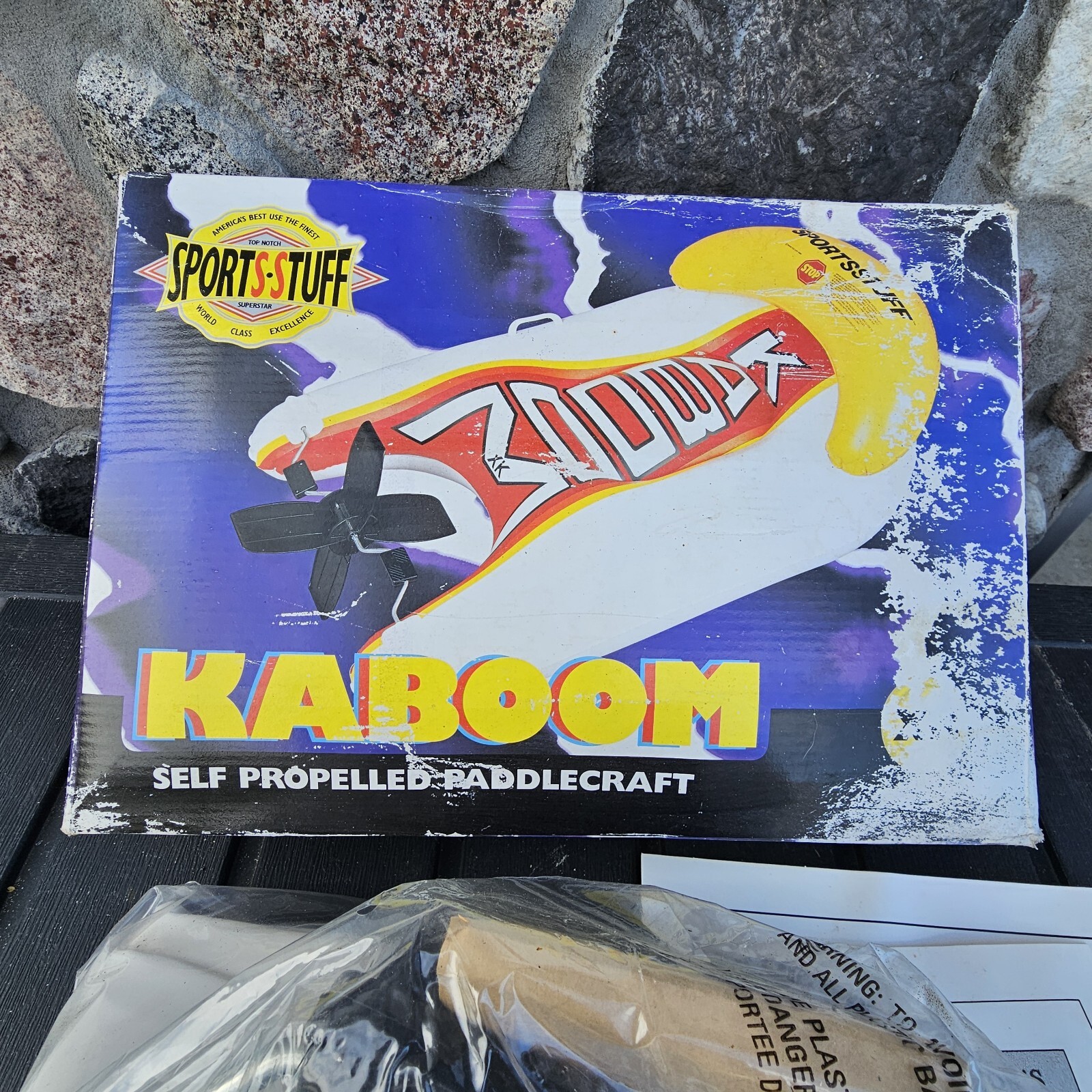 SPORTS-STUFF Kaboom XK Self Propelled Paddle Craft Inflatable Raft Float