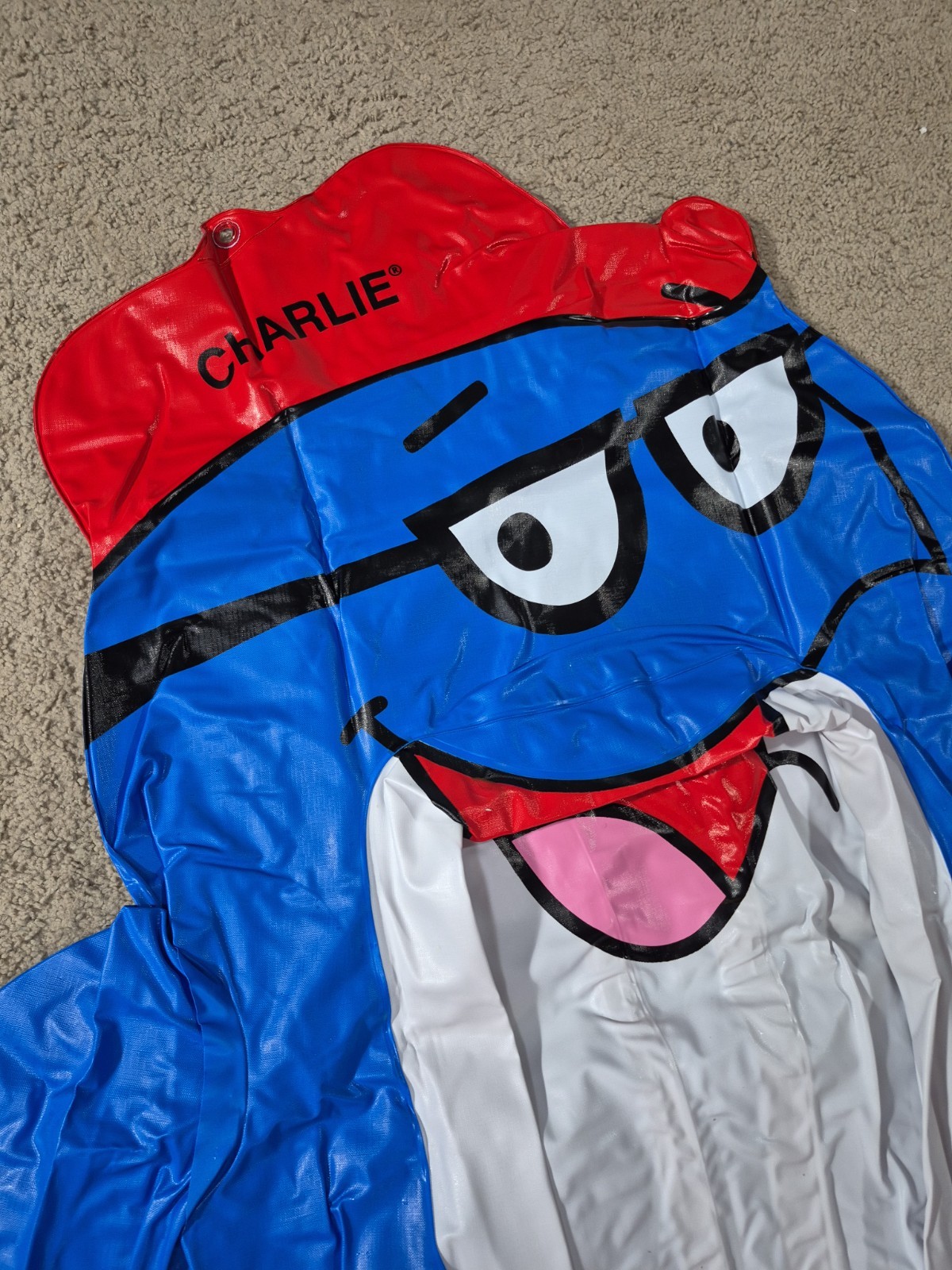 5’ Starkist Charlie the Tuna Inflatable Pool Float Raft 90s Promo NEW