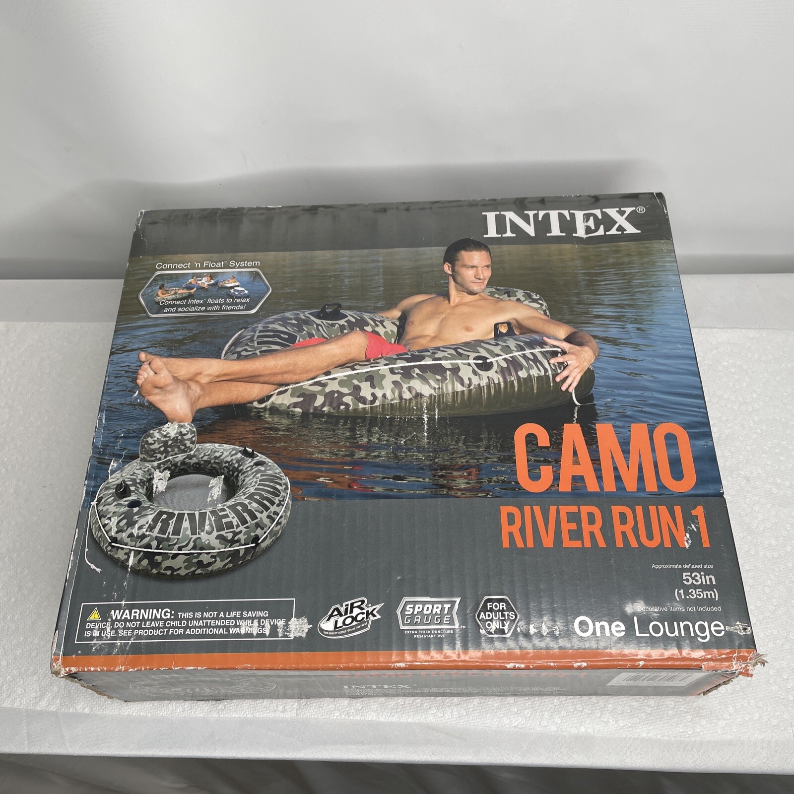 Intex River Run I Inflatable Float Lounge – Camo (58835EP)