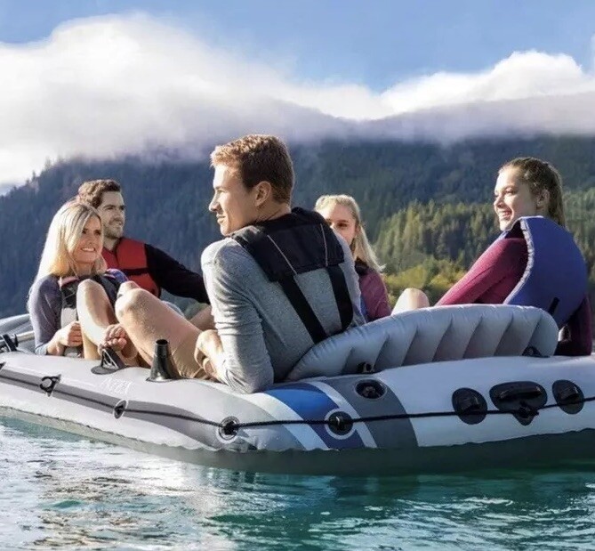 INTEX EXCURSION – 5 PERSON INFLATABLE BOAT – FISHING BOAT