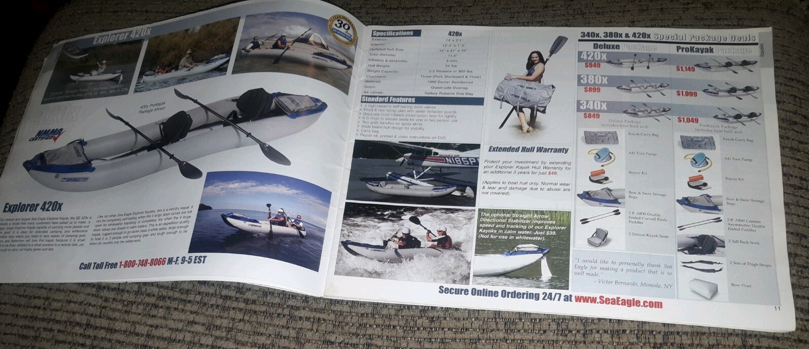 Sea Eagle spring 2005 CATALOG Inflatable Kayak boat Paddles Pump Accessories
