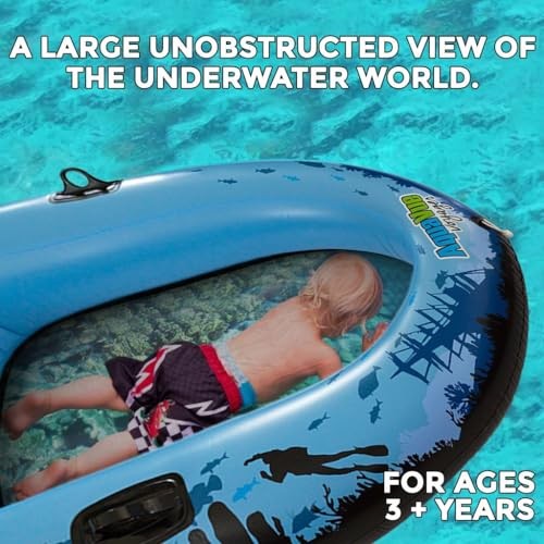 Aquavue Voyager Clear Bottom Inflatable Raft – Transparent Bottom Float for