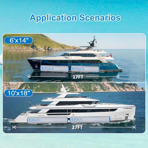 6FT/10FT Inflatable Boat Fenders for Docking, Large Boat Bumpers, Large Dock