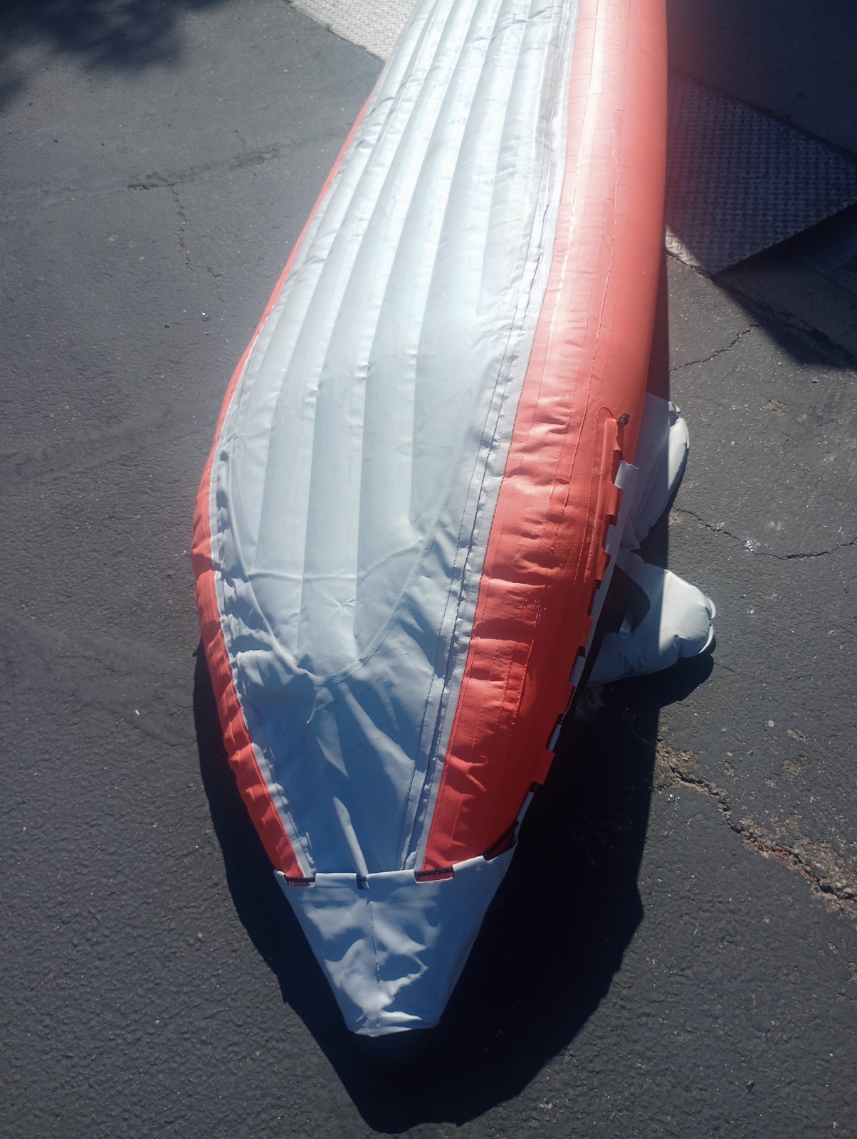 Intex Excursion Pro Inflatable 2 Person Vinyl Kayak Orange and grey.