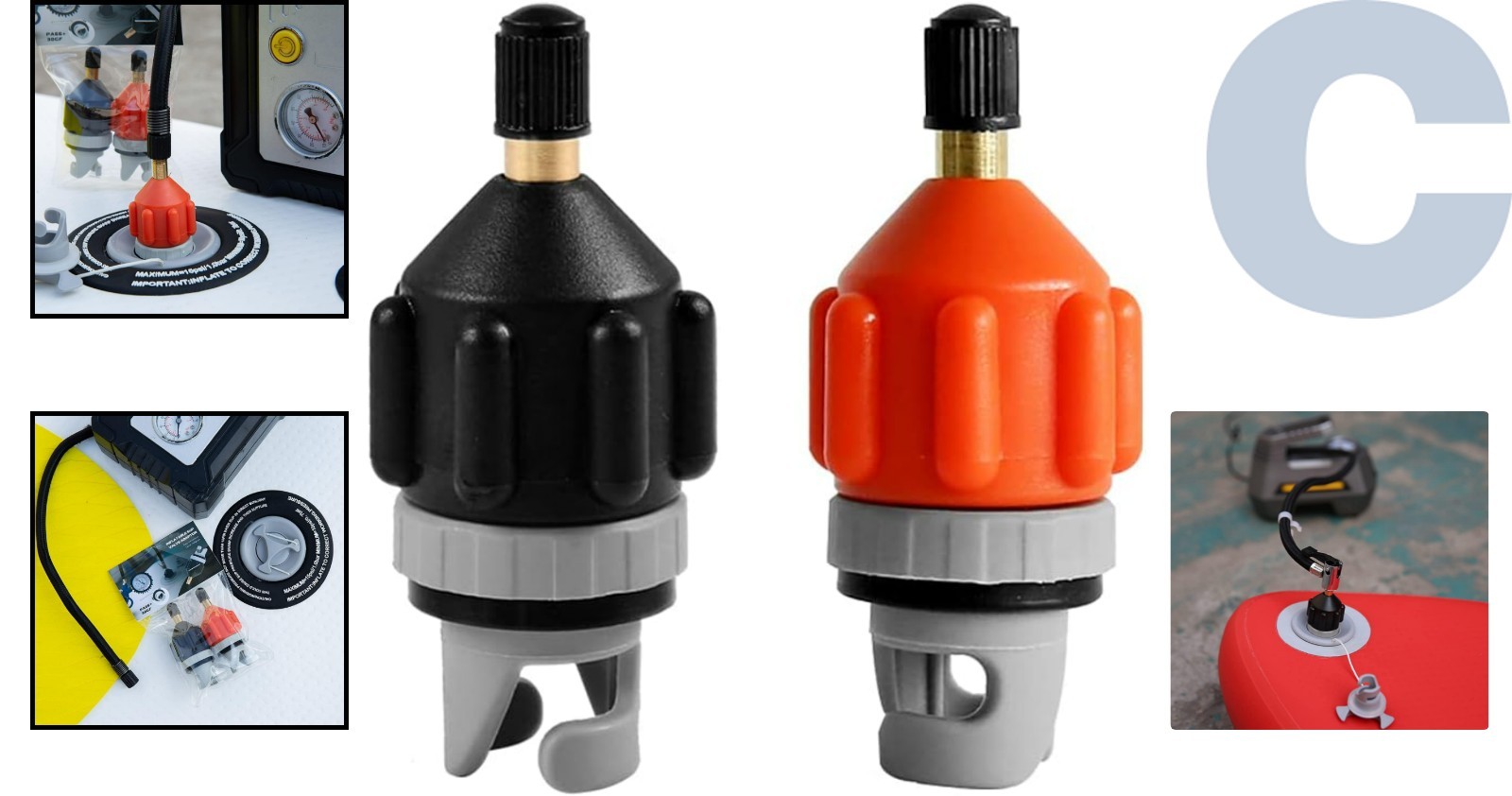 Lightweight Inflatable SUP & Kayak Pump Adapter with High-Pressure Capability