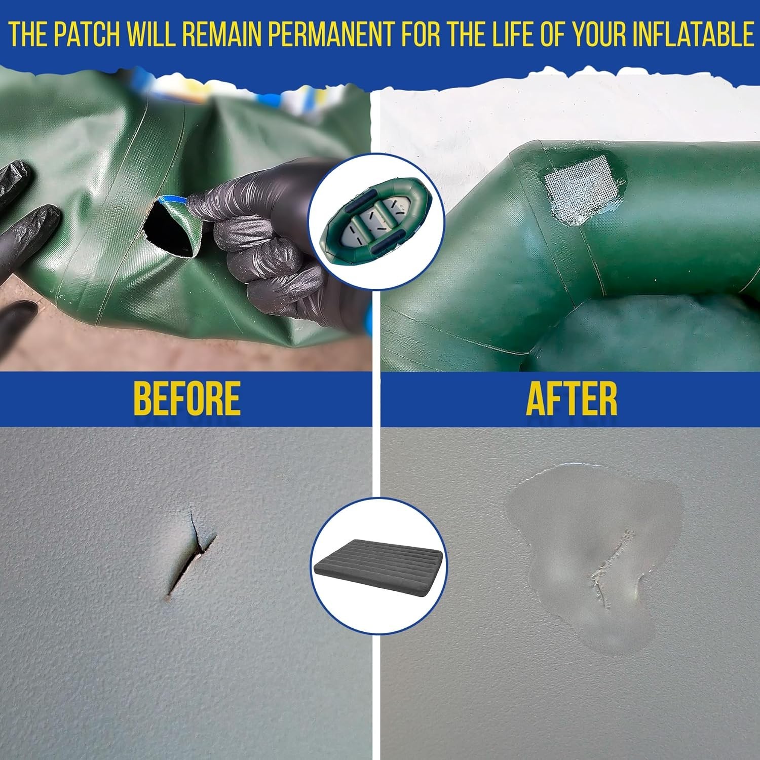 Seamless AquaPro Liquid Patch for PVC Inflatable Gear – UV & Water Resistant