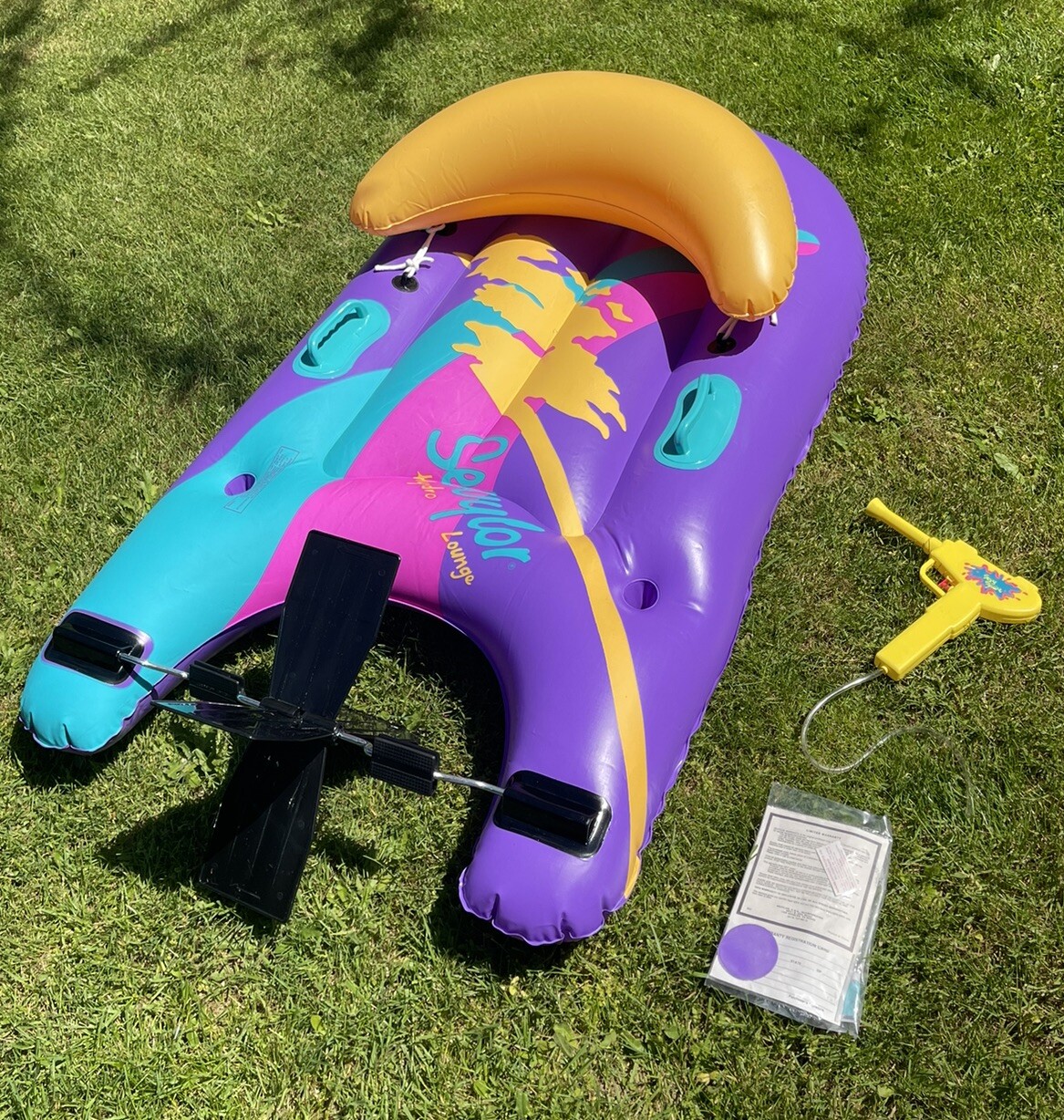 Vintage Sevylor Hydro Lounge (1 Squirt Gun) PD300GSI 57”x32”, Inflatable, ECU!
