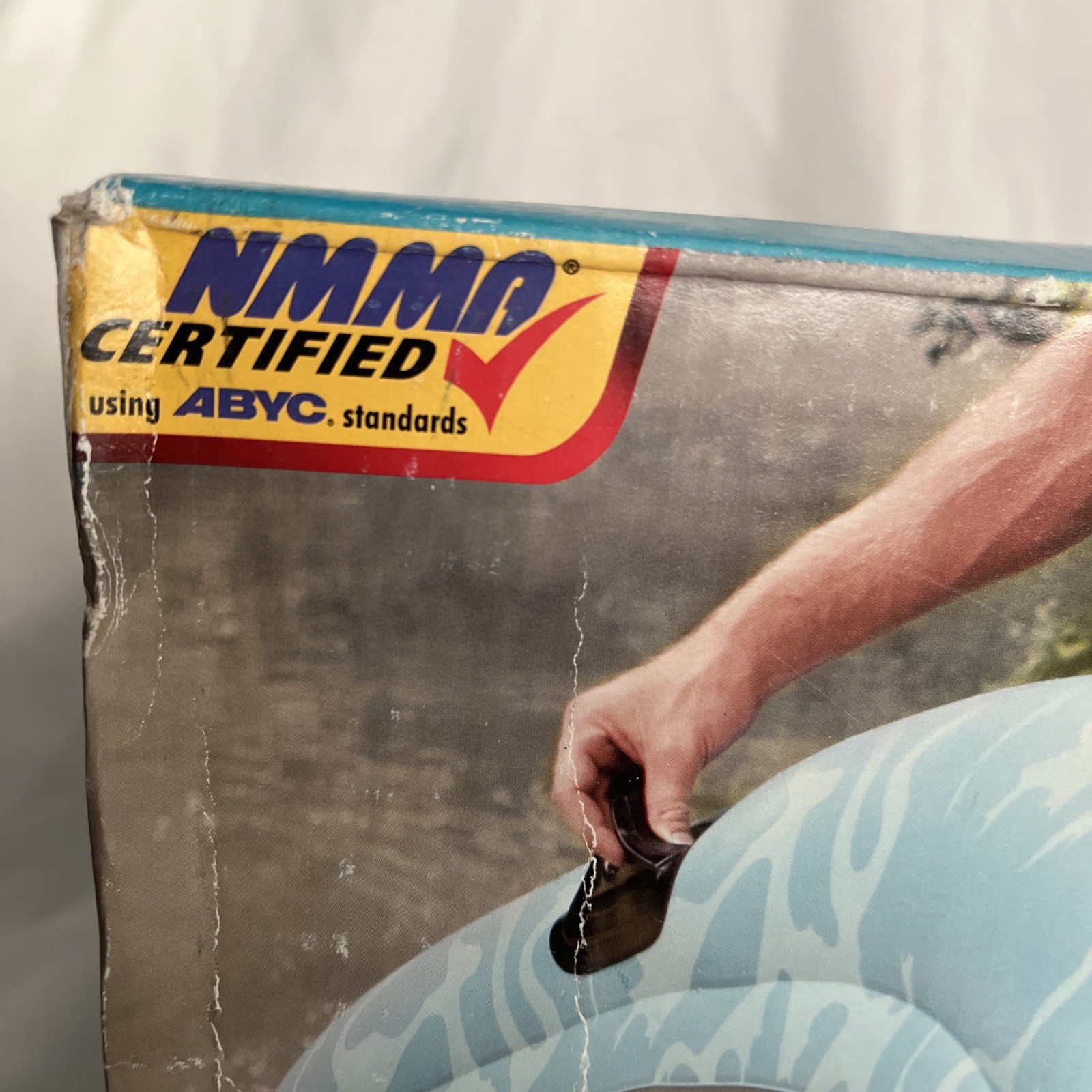 New Coleman Navigator Inflatable Boat Heavy Duty Priced Low bc Slight Damage Box