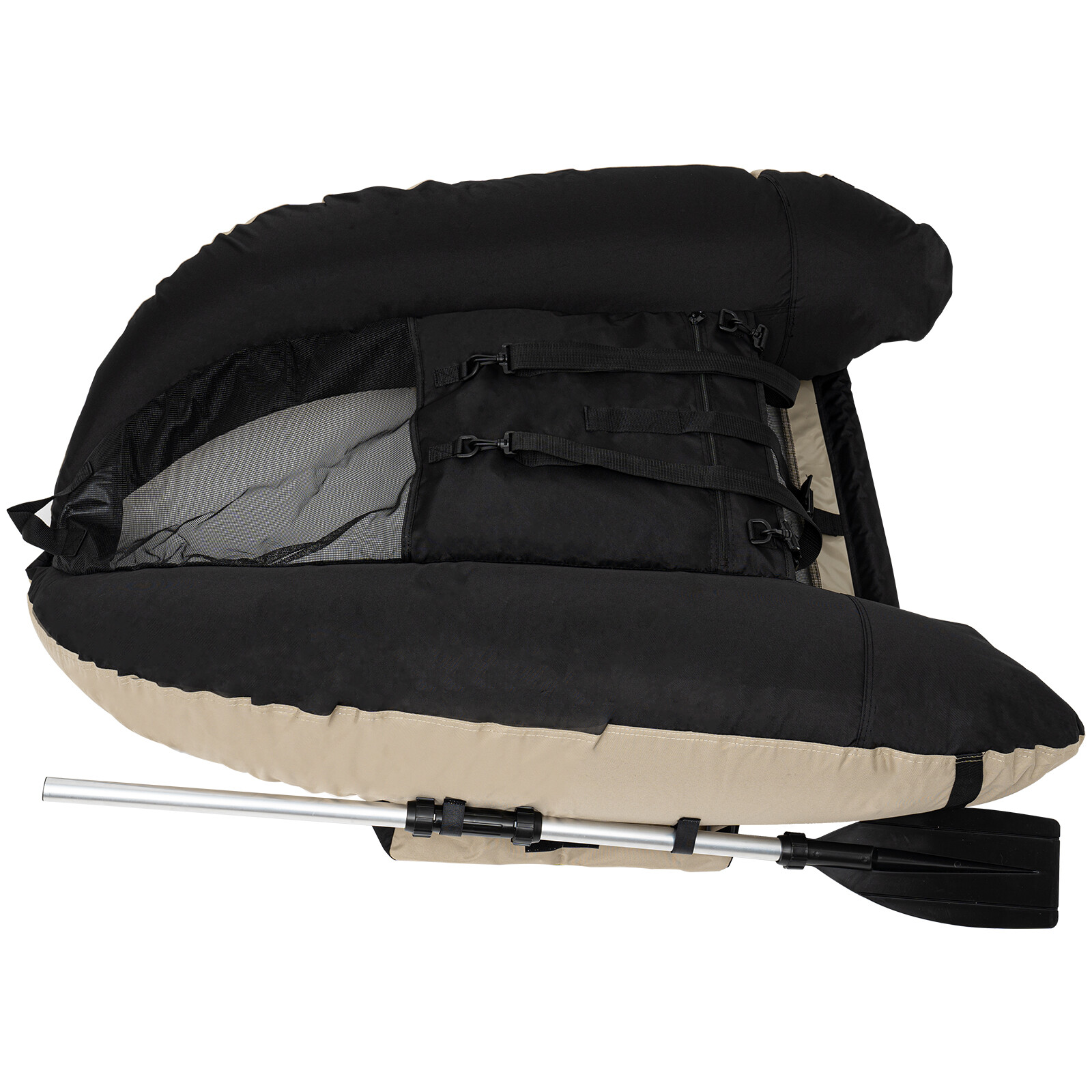 Portable Inflatable Boat Fishing Dinghy Boat Sport Backrest Adjustable 130kg