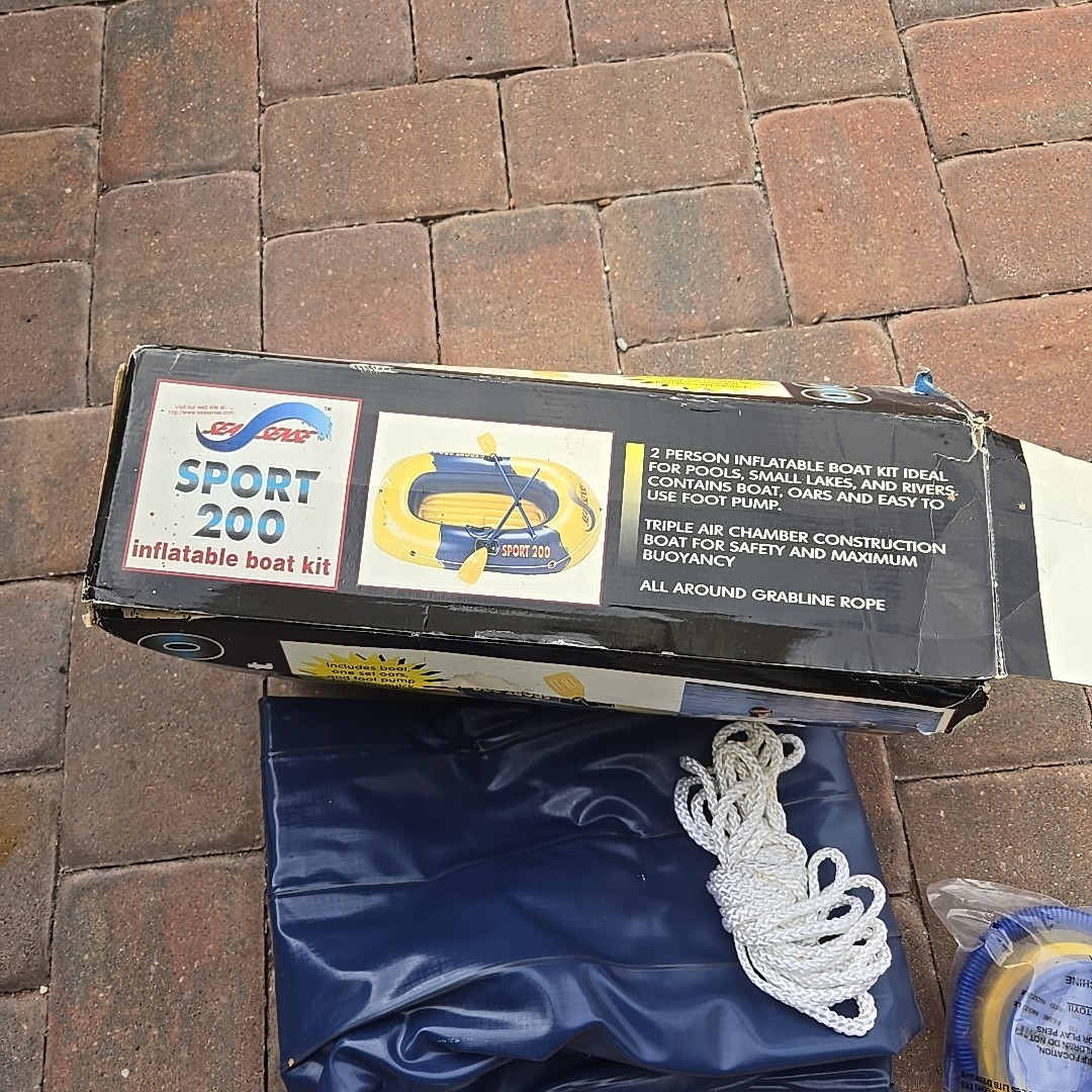 Sea Sense Sport 200 Inflatable Boat 2 Person Boat In Original Box Unused
