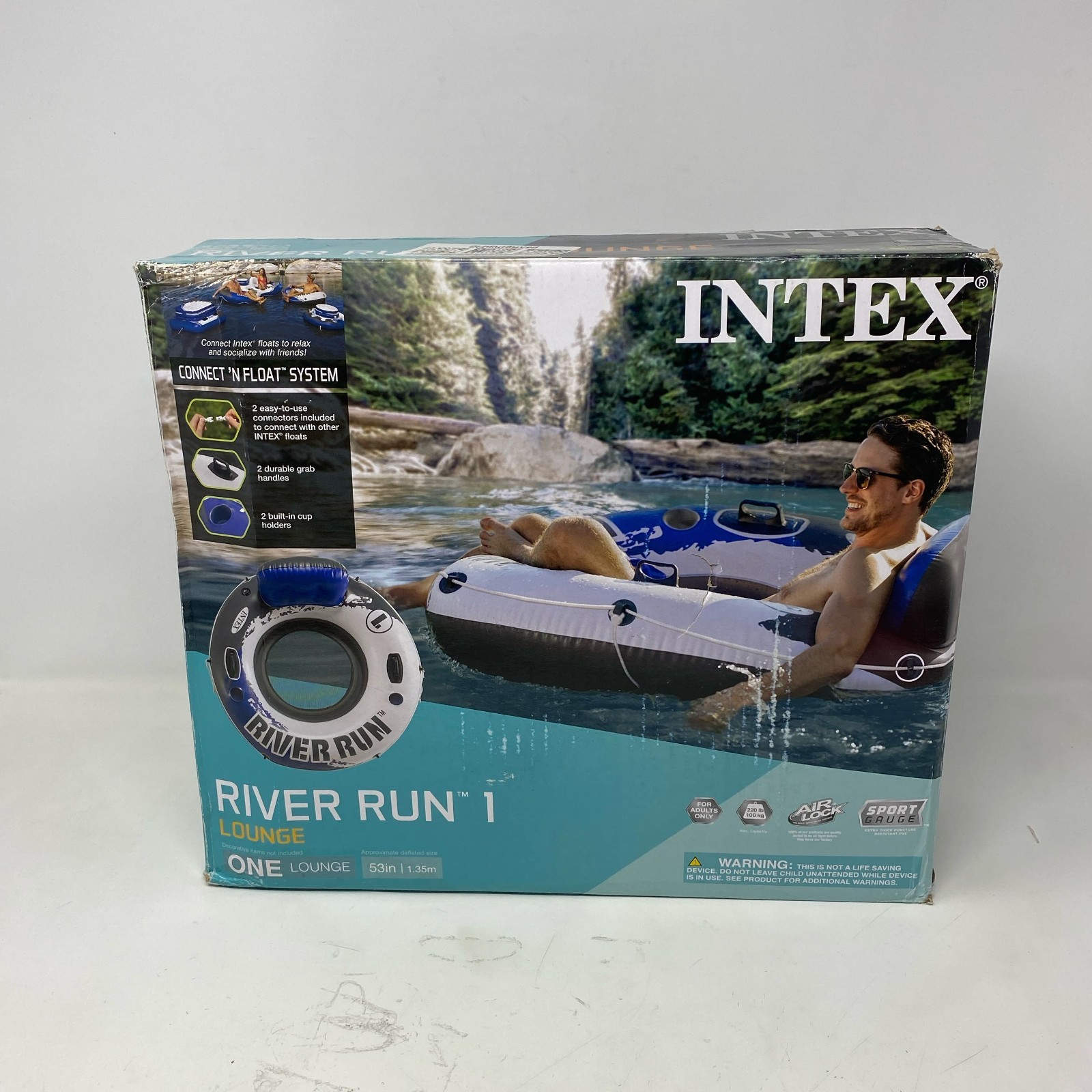 Intex River Run 1 Blue/White 53in Inflatable Tube
