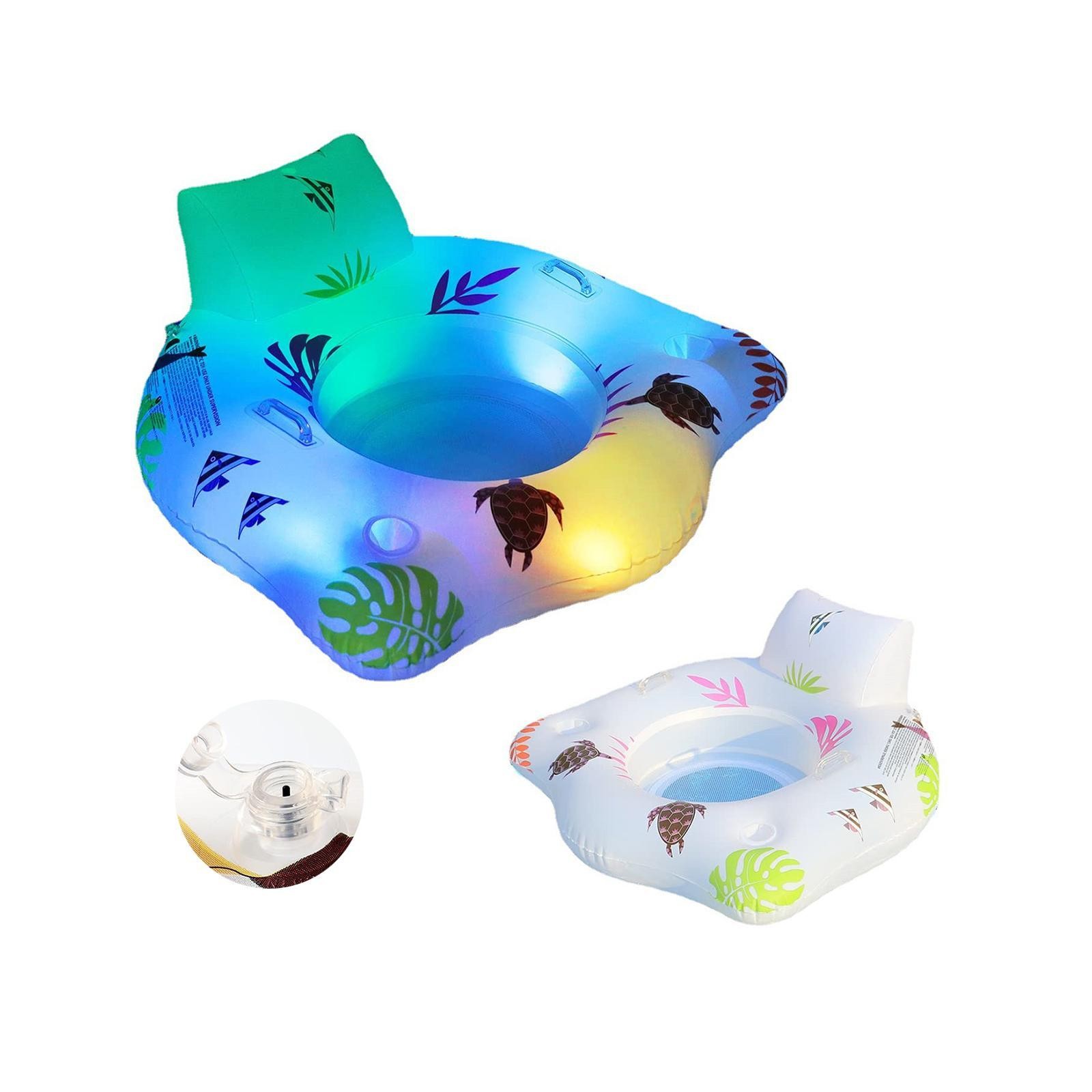 Pool Float Lounge Inflatable Pool Floats with Cup Holder