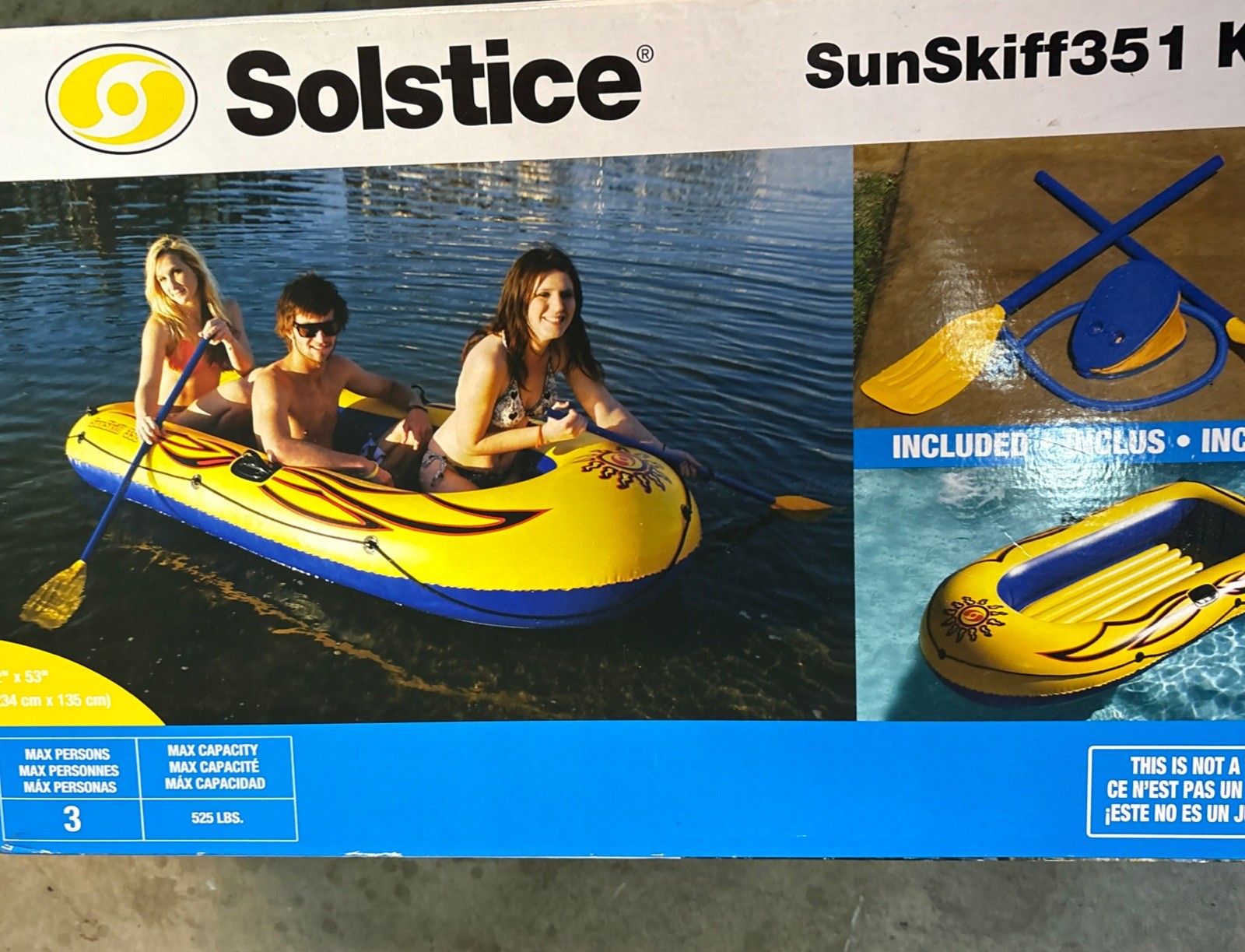 3 Person Inflatable Boat.