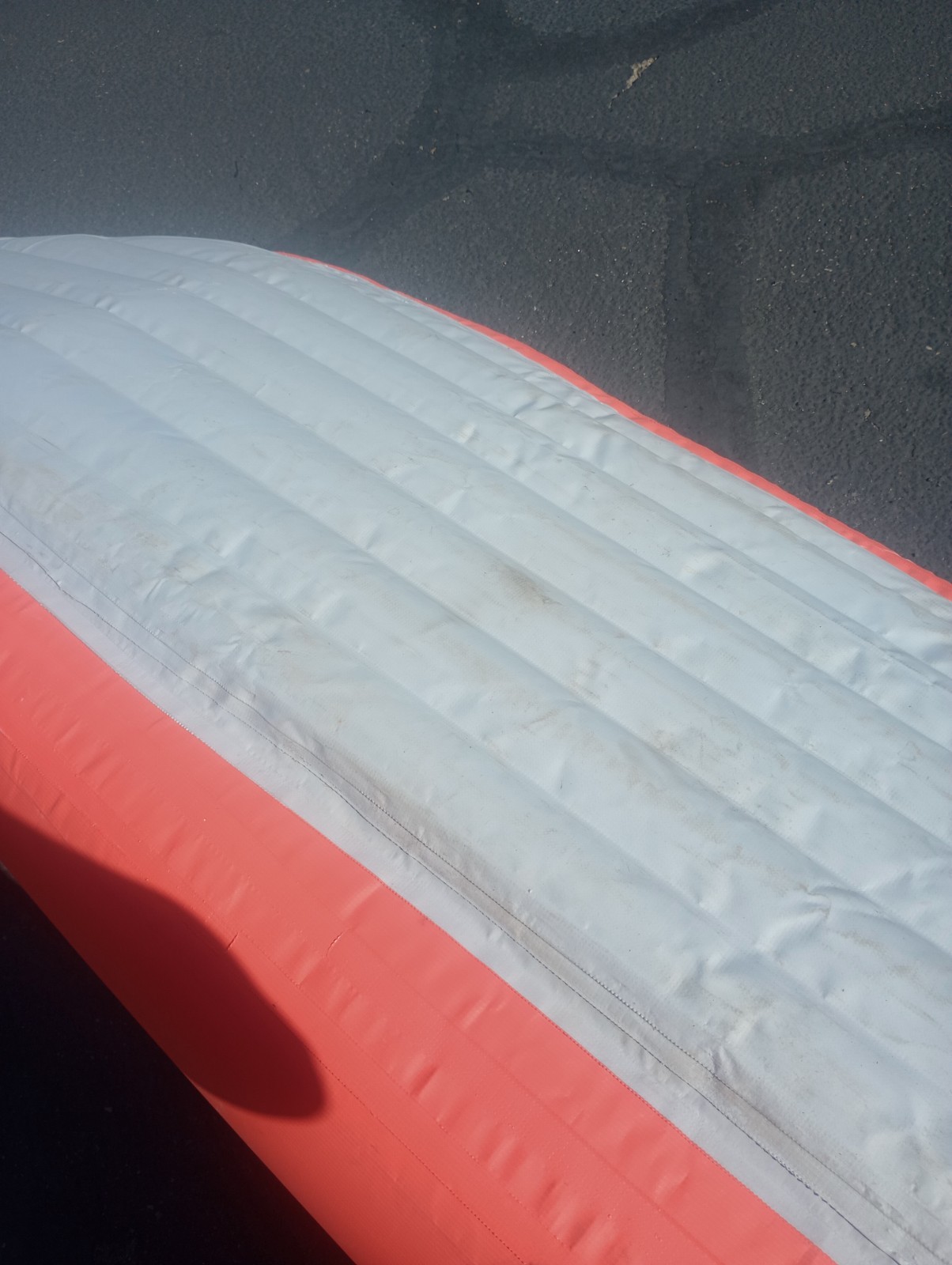 Intex Excursion Pro Inflatable 2 Person Vinyl Kayak Orange and grey.