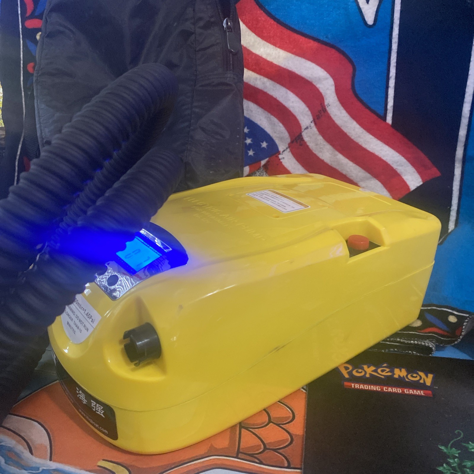 Inflatable Boat Electric Inflatable Pump High Pressure Inflatable Pump 12V W Hos