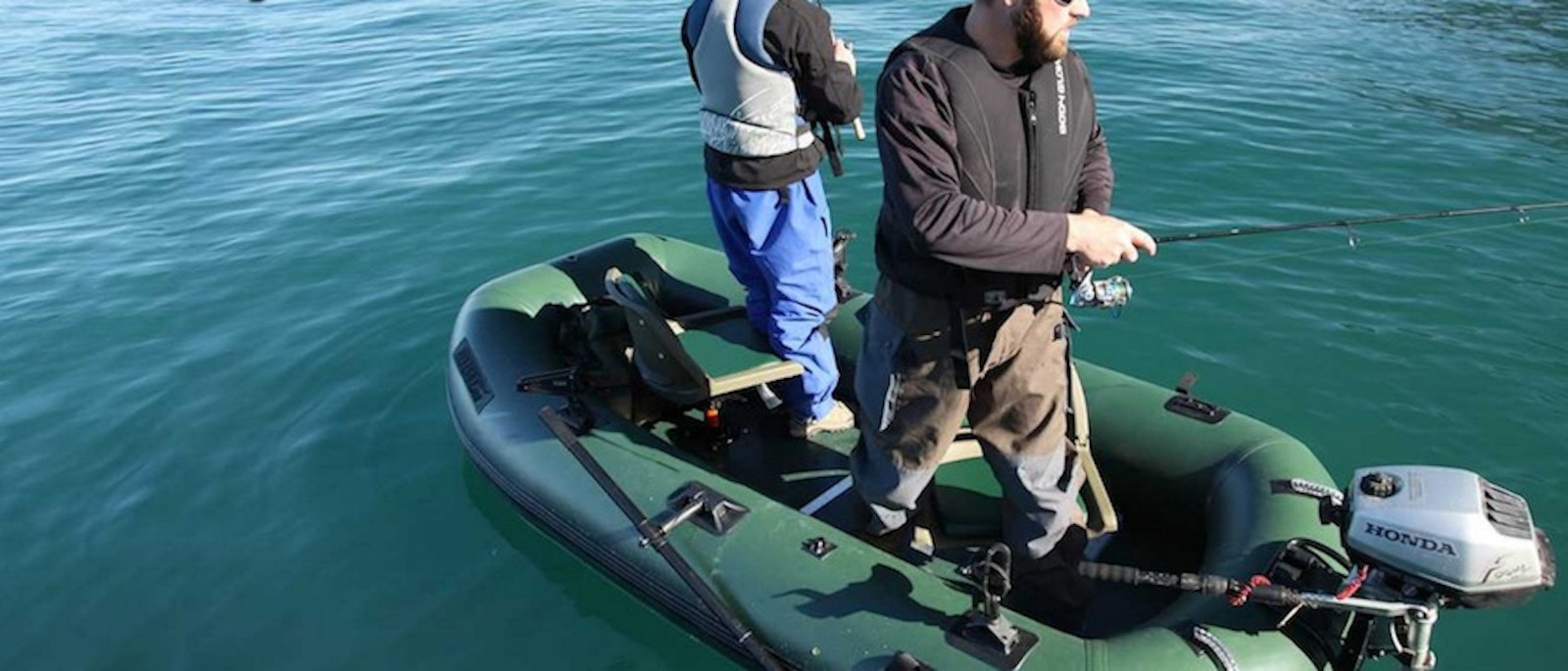 Sea Eagle STS10 Watersnake Motor Canopy Package Inflatable Fishing Boat Runabout