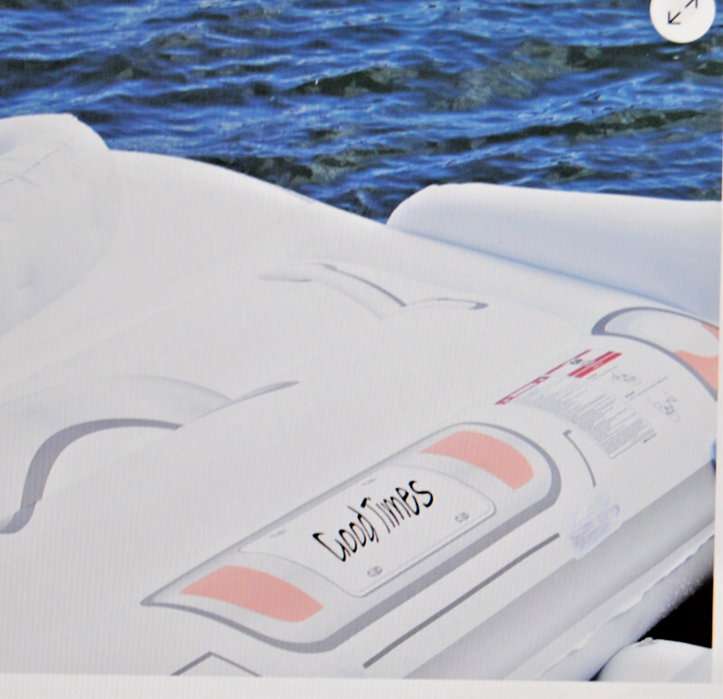 Member’s Mark White Inflatable Convertible Cruiser 6-Person Capacity New L2884