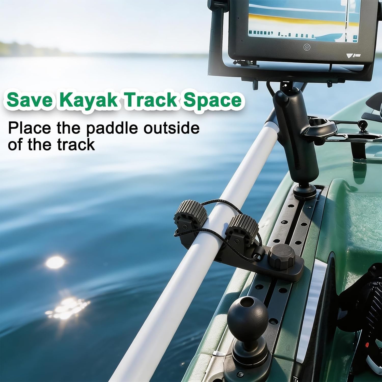 Kayak Paddle Holder, save Kayak Track Space, Fishing Net, Fishing Poles Holder f