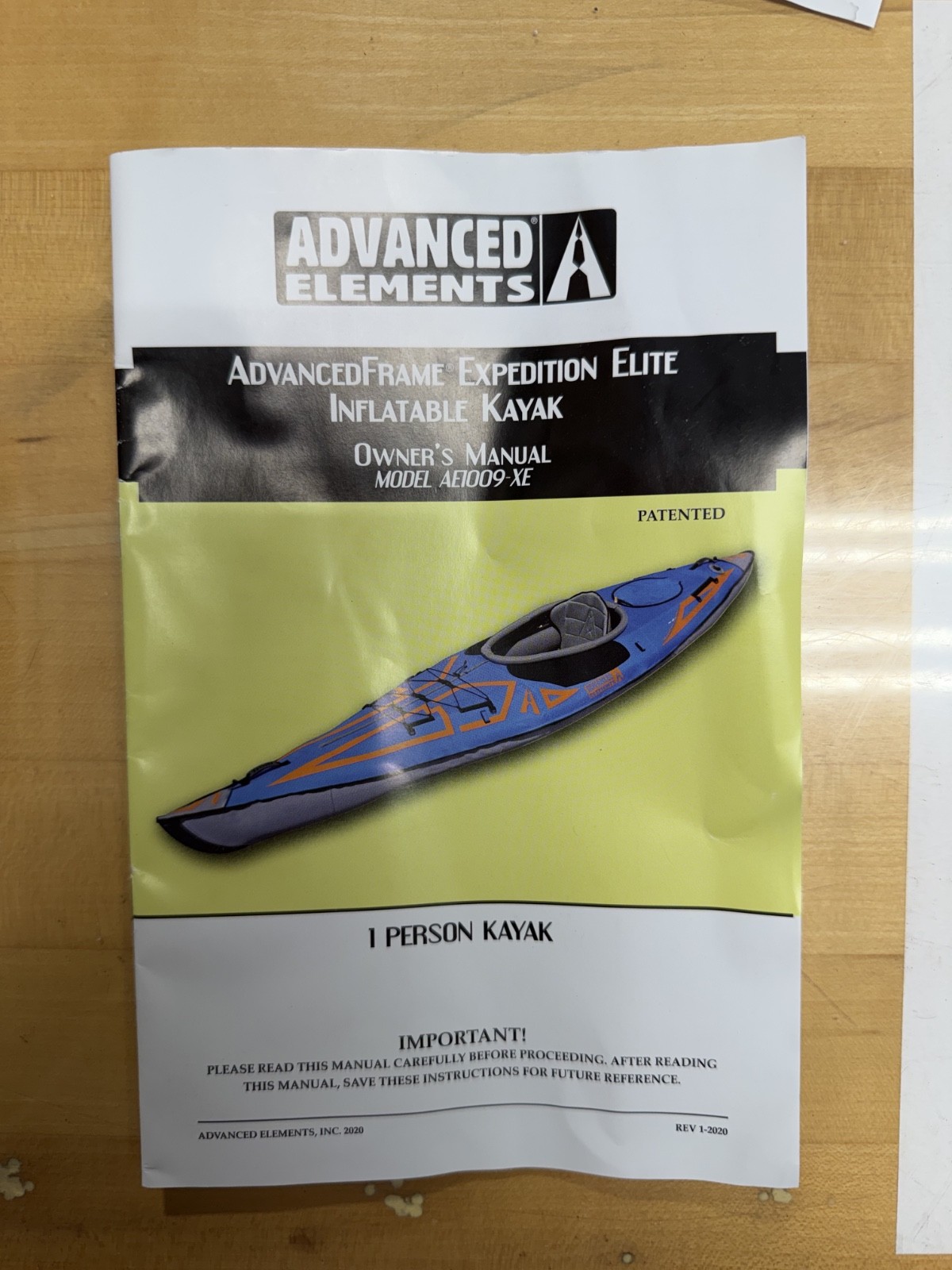 Advanced Elements AE1009 XE AdvancedFrame 13 ft. Inflatable Kayak – Blue/Orange