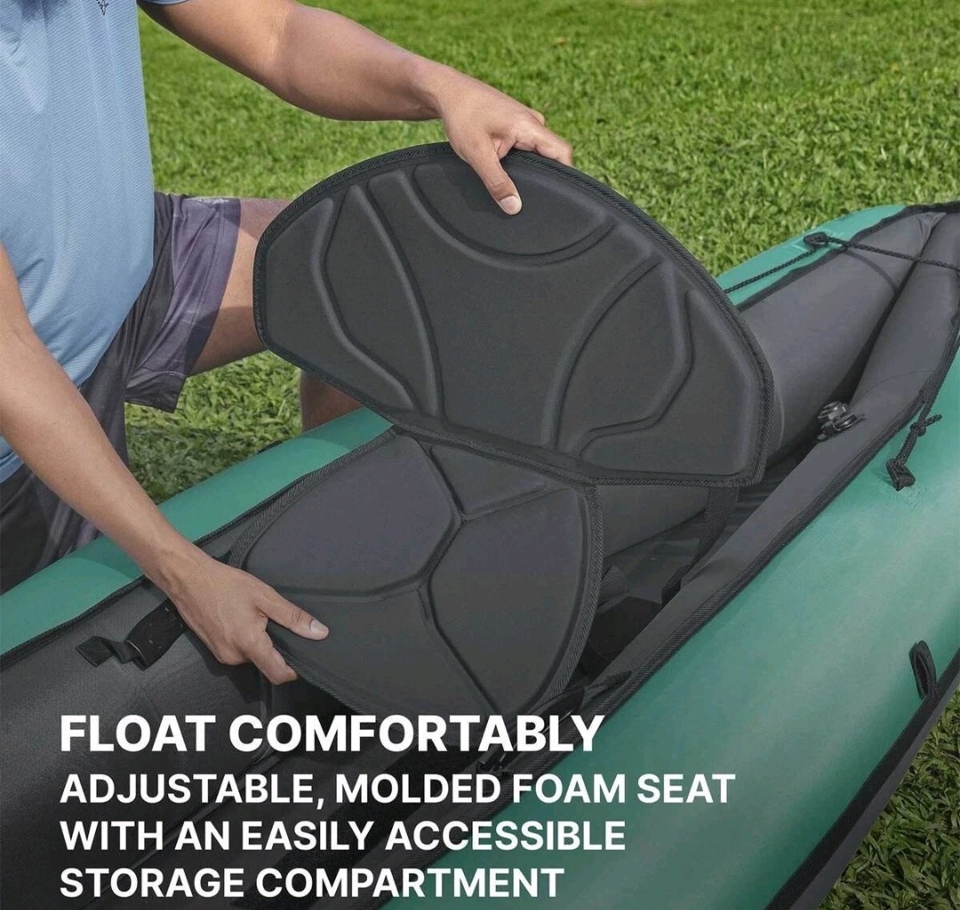 Bestway Hydro Force Ventura Elite X1 1-Person Inflatable Kayak Set 9ft 2in NEW