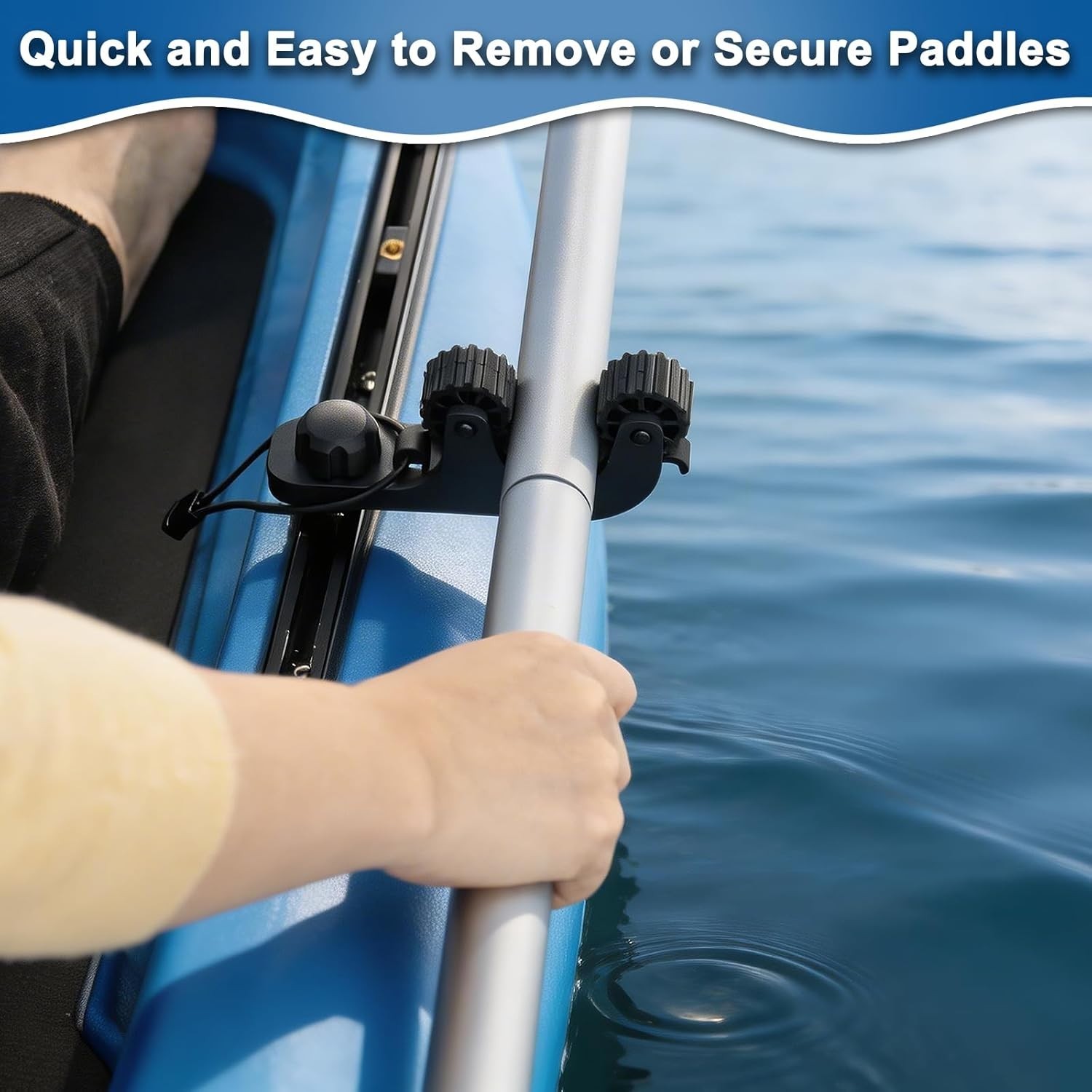 Kayak Paddle Holder, save Kayak Track Space, Fishing Net, Fishing Poles Holder f