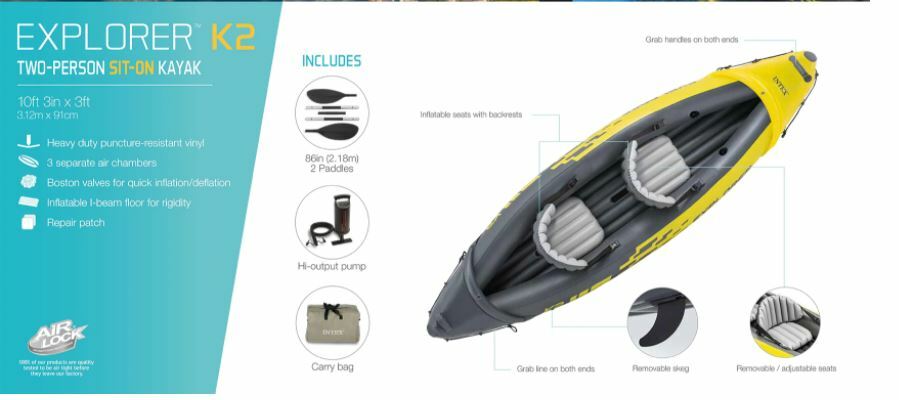Intex 68307EP Explorer K2 Kayak