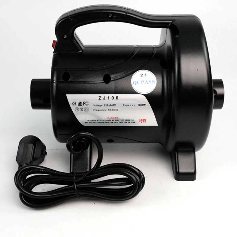 1200W Electric Inflatable Pump Bed Rubber Boat Air Pumping Pool Air Pumping Pump