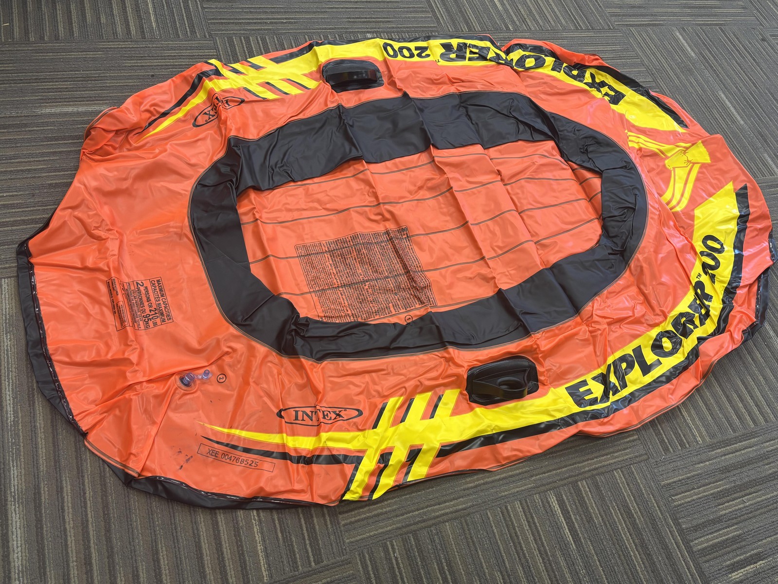 Intex Explorer 200 Inflatable Boat 2 Person 210lbs Capacity Raft Lake Pool Kayak