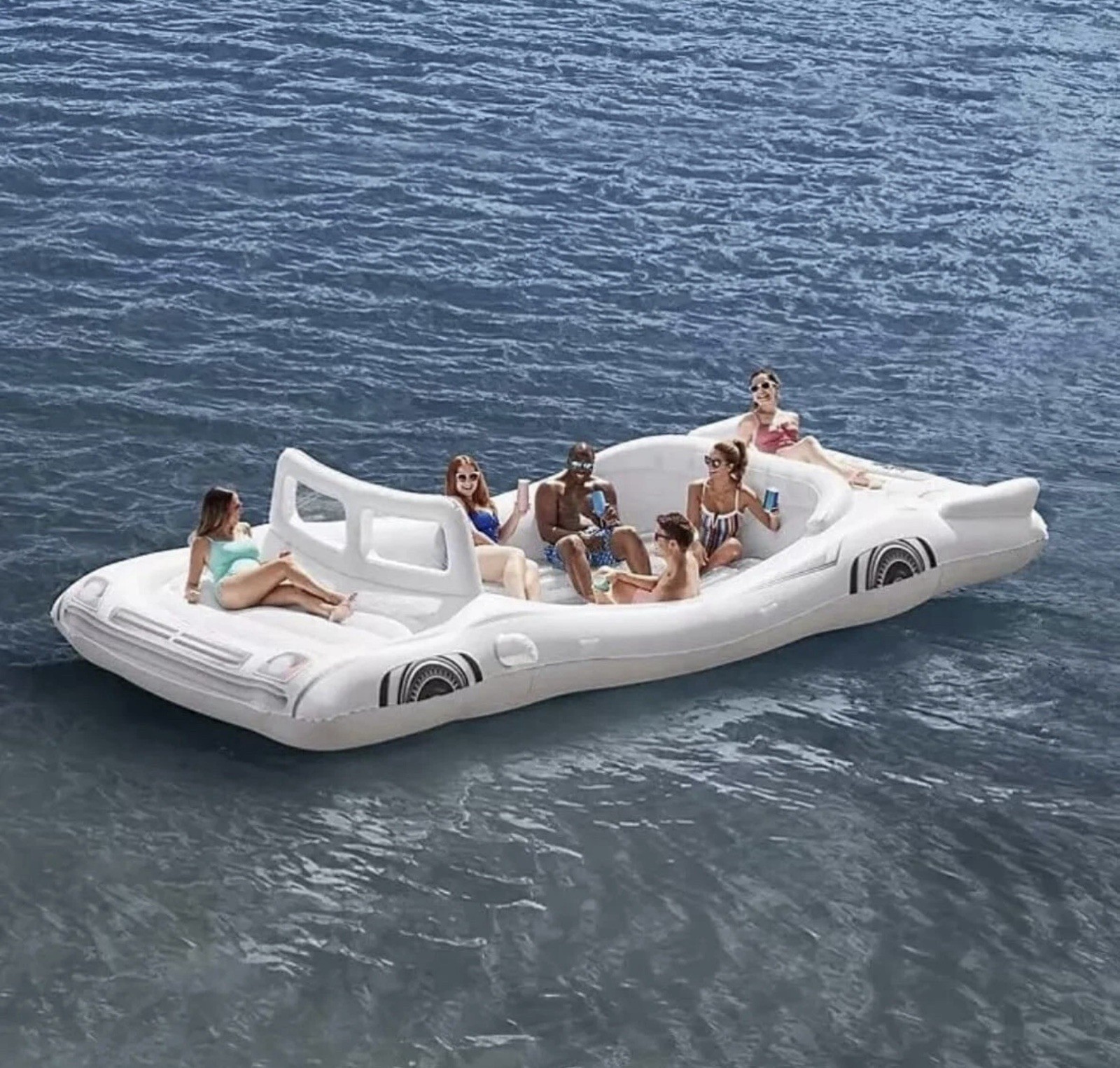 Member’s Mark White Inflatable Convertible Cruiser 6-Person Capacity New L2884