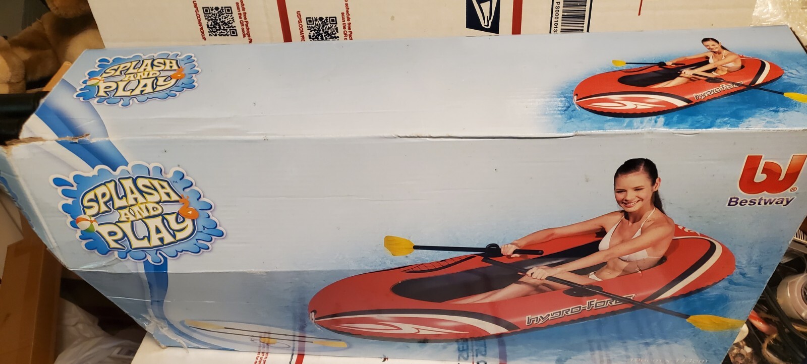 Used Best Way Hydro-Force Inflatable Boat/Raft 77″ x 45″