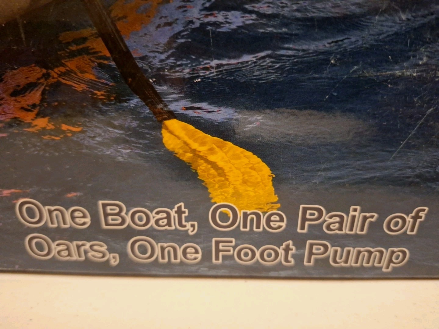 H20 Go Kondor 2000 Raft New Includes Boat, Pair Of Oars Foot Pump 72″ X 38″