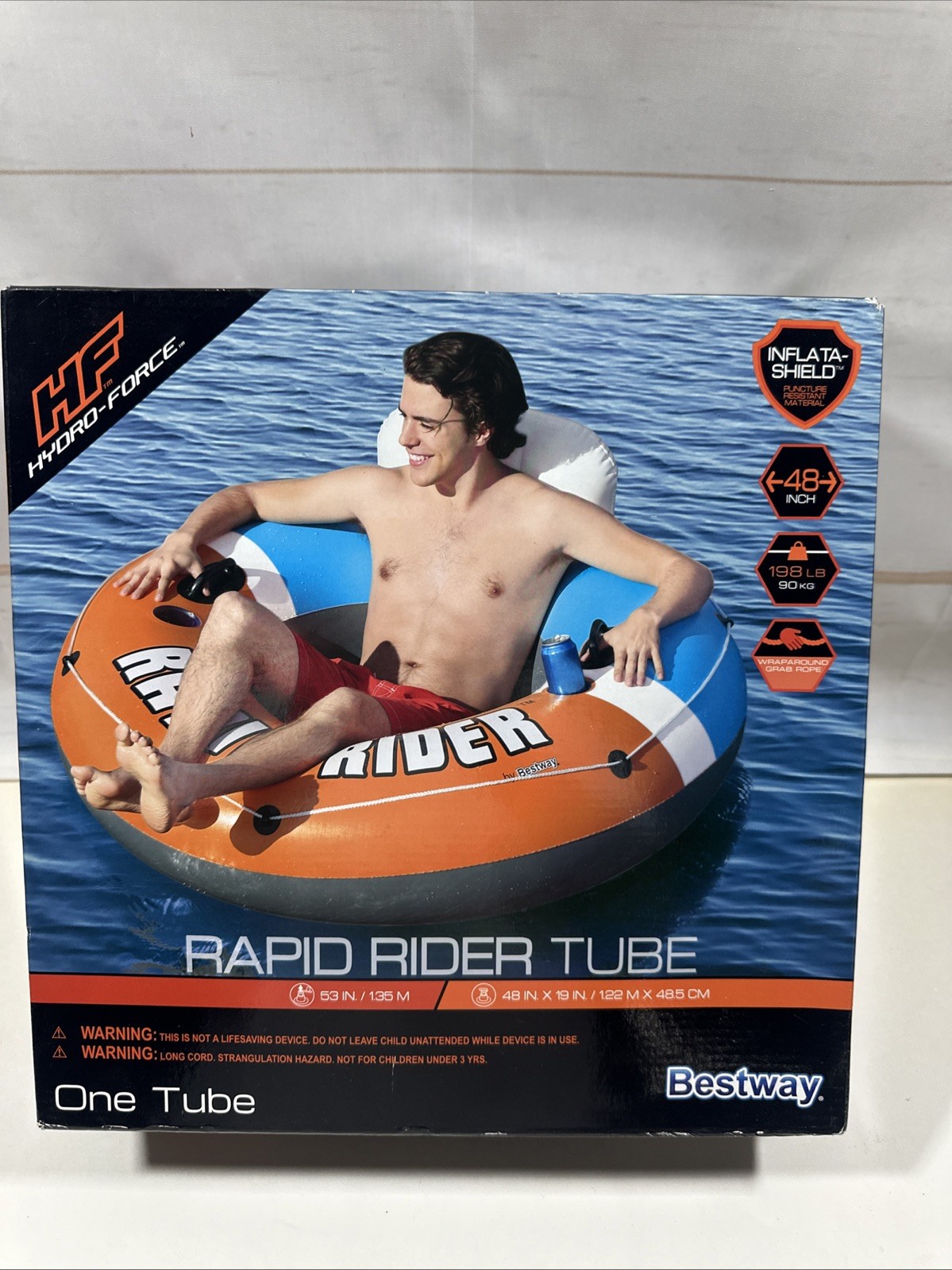Bestway BUC-EE’s Hydro-Force Rapid Rider Tube Red, White and Blue 53″ BRAND NEW