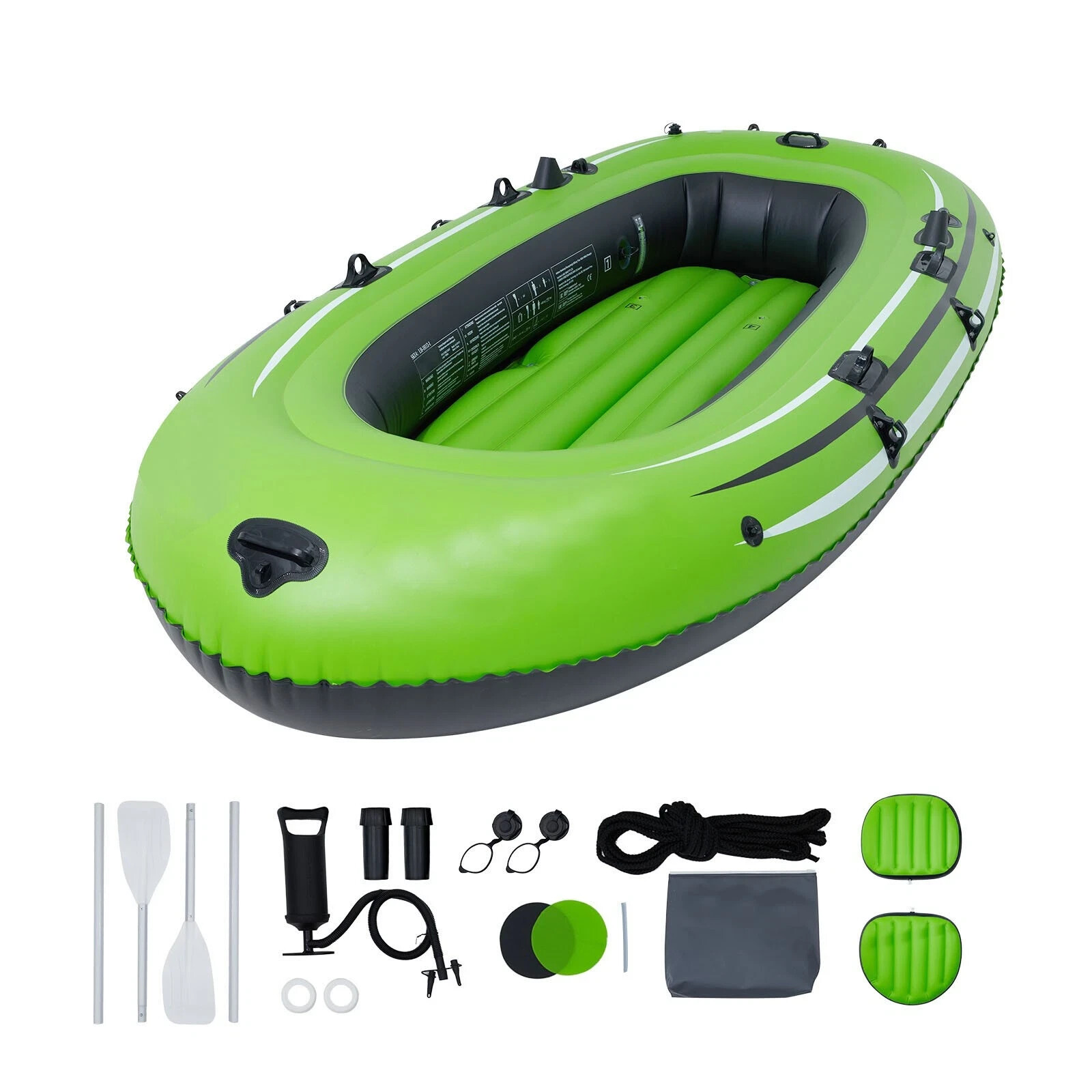 VEVOR 4 Person Inflatable Rafting and Fishing Boat Set with Oars -BRAND NEW!