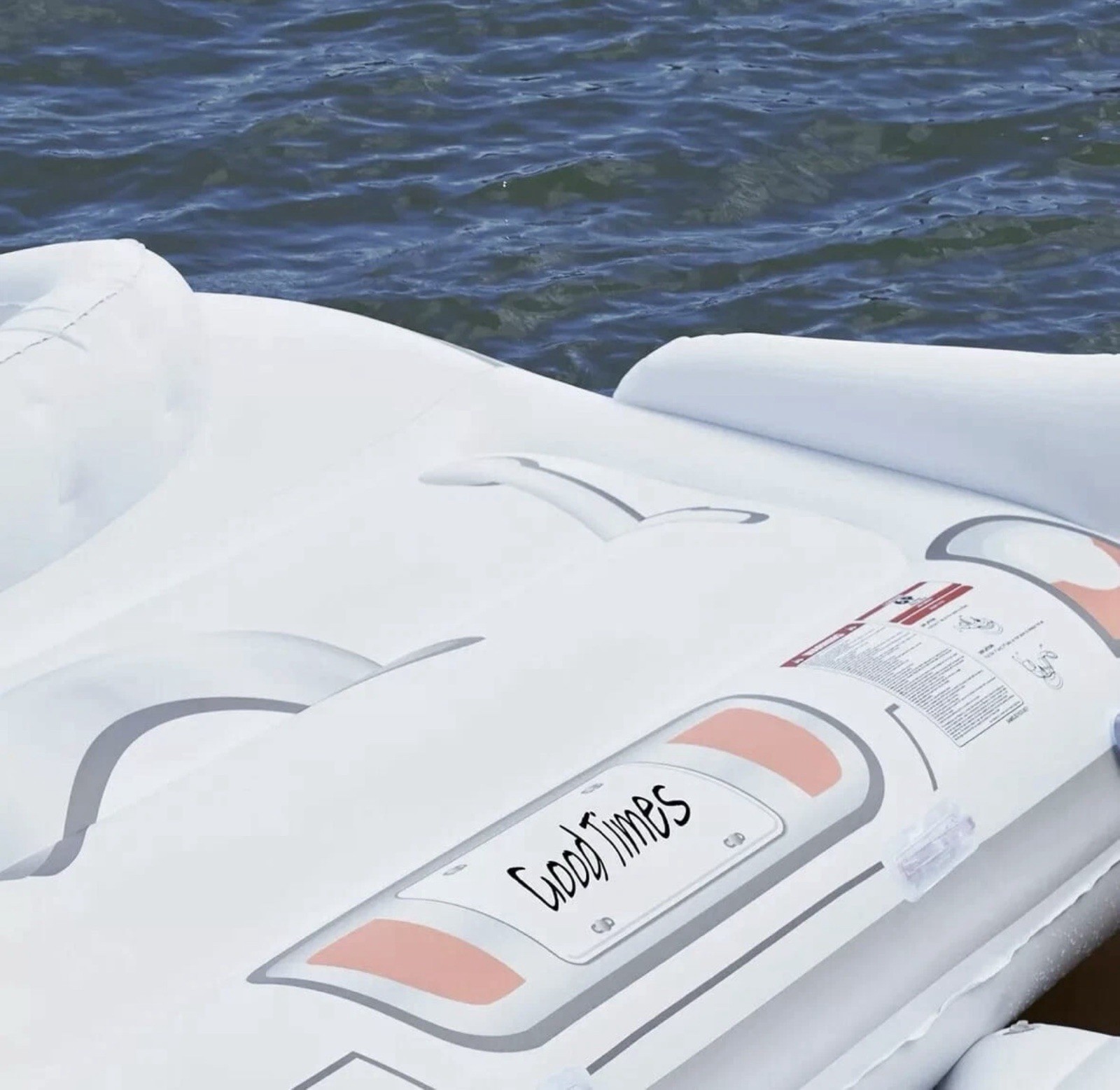 Member’s Mark White Inflatable Convertible Cruiser 6-Person Capacity New L2884