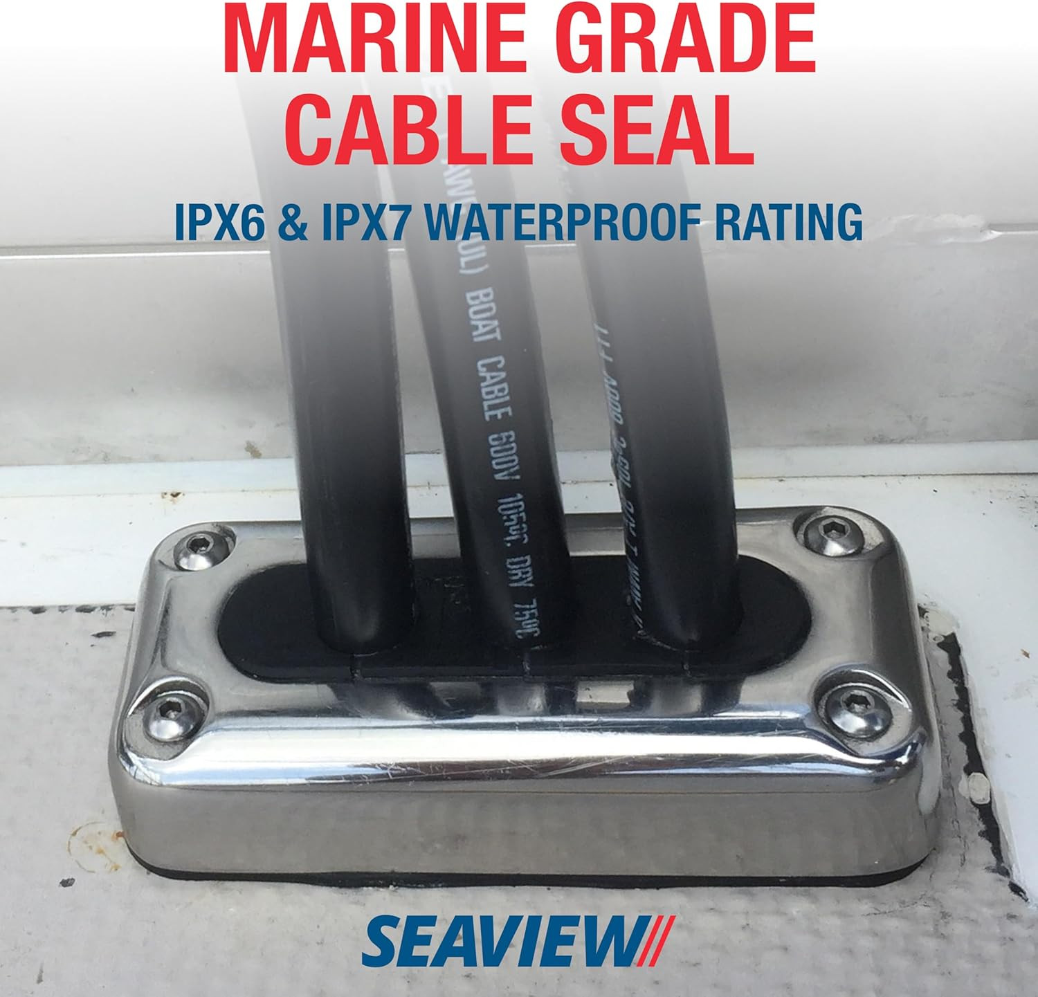 Multi-Cable Rectangle Cable Gland | Marine Grade Waterproof Cable Seal | Cables