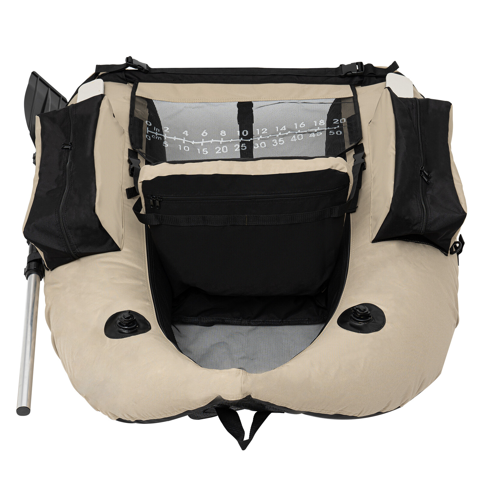 Portable Inflatable Boat Fishing Dinghy Boat Sport Backrest Adjustable 130kg