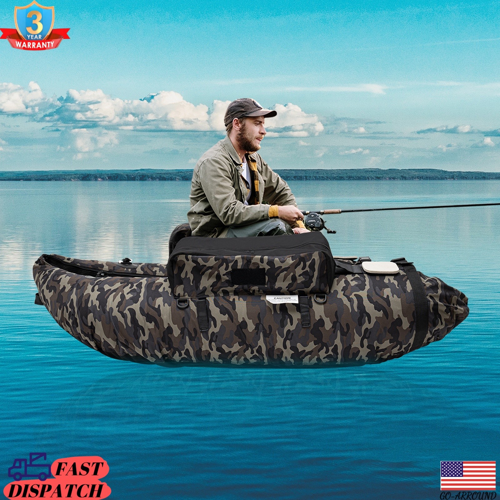 Inflatable Boat Dinghy Pontoon Outdoor Rafting Dive Fishing Boat Hand Air Pump