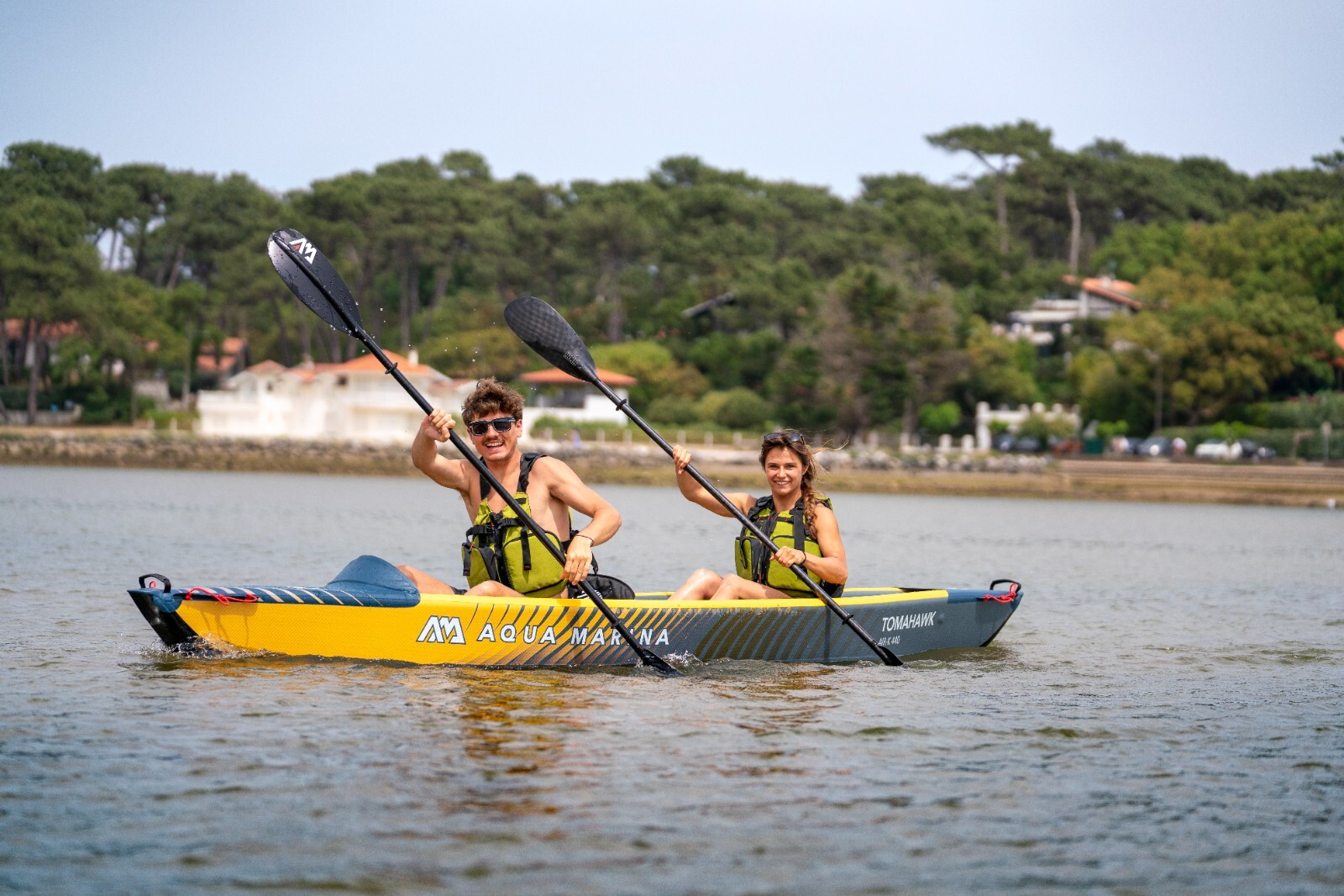AQUA MARINA TOMAHAWK AIR-K 440 HIGH PRESSURE SPEED KAYAK CANOE 2 PERSON 14’5″