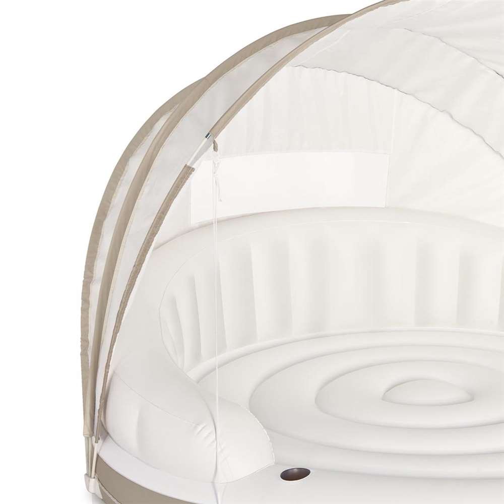 Intex Inflatable Canopy Island Float & Bestway Tropical Breeze 6 Person Float