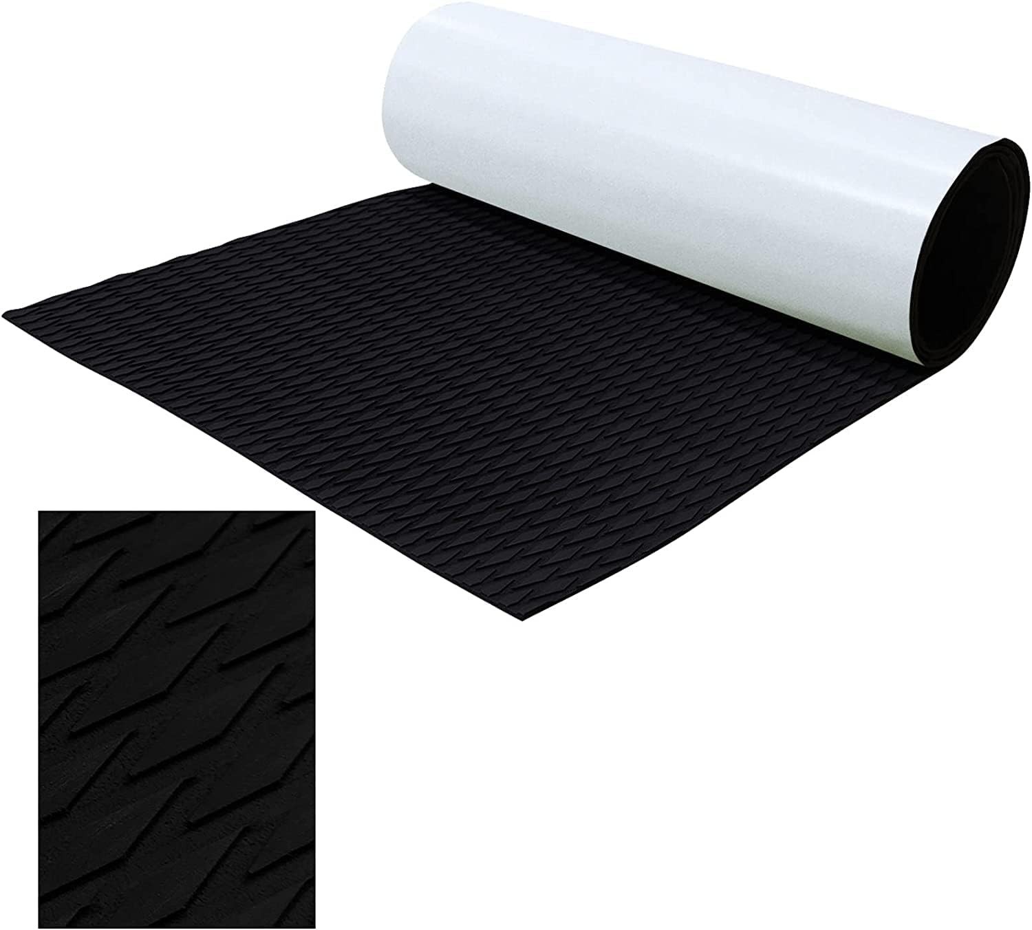 EVA Foam Boat Decking Sheet 47.2×11.8 in Black for DIY Marine Surfboard