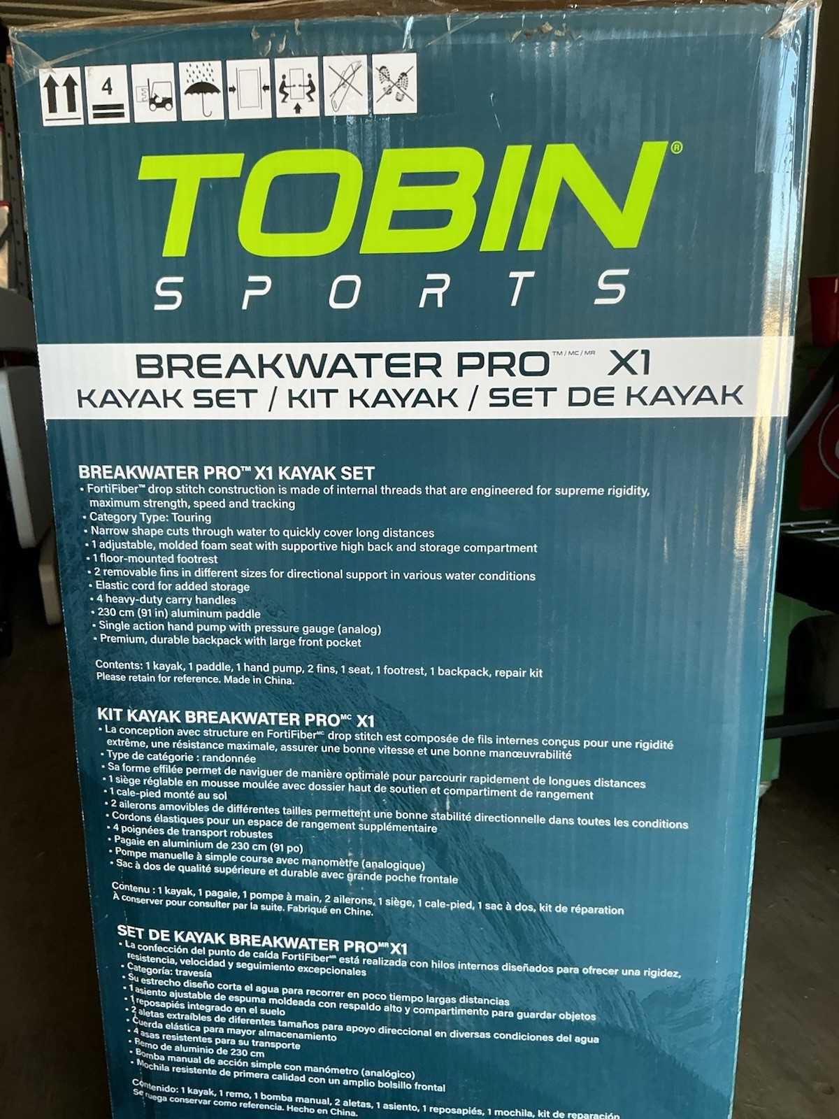 Tobin Sports Breakwater Pro X1 Inflatable Kayak