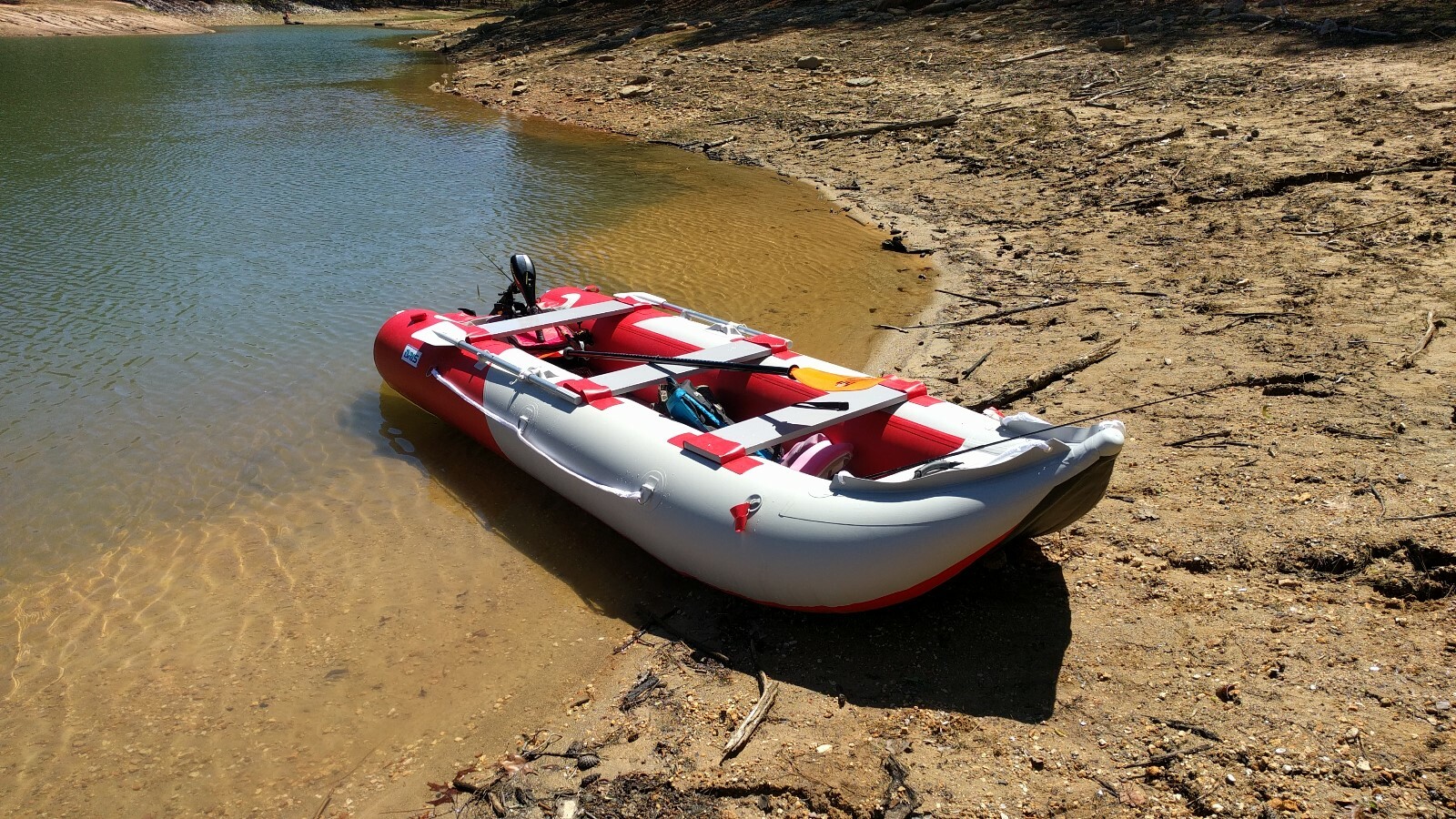 BRIS 12ft Inflatable Kayak Fishing Tender Inflatable Canoe Boat With Air Floor