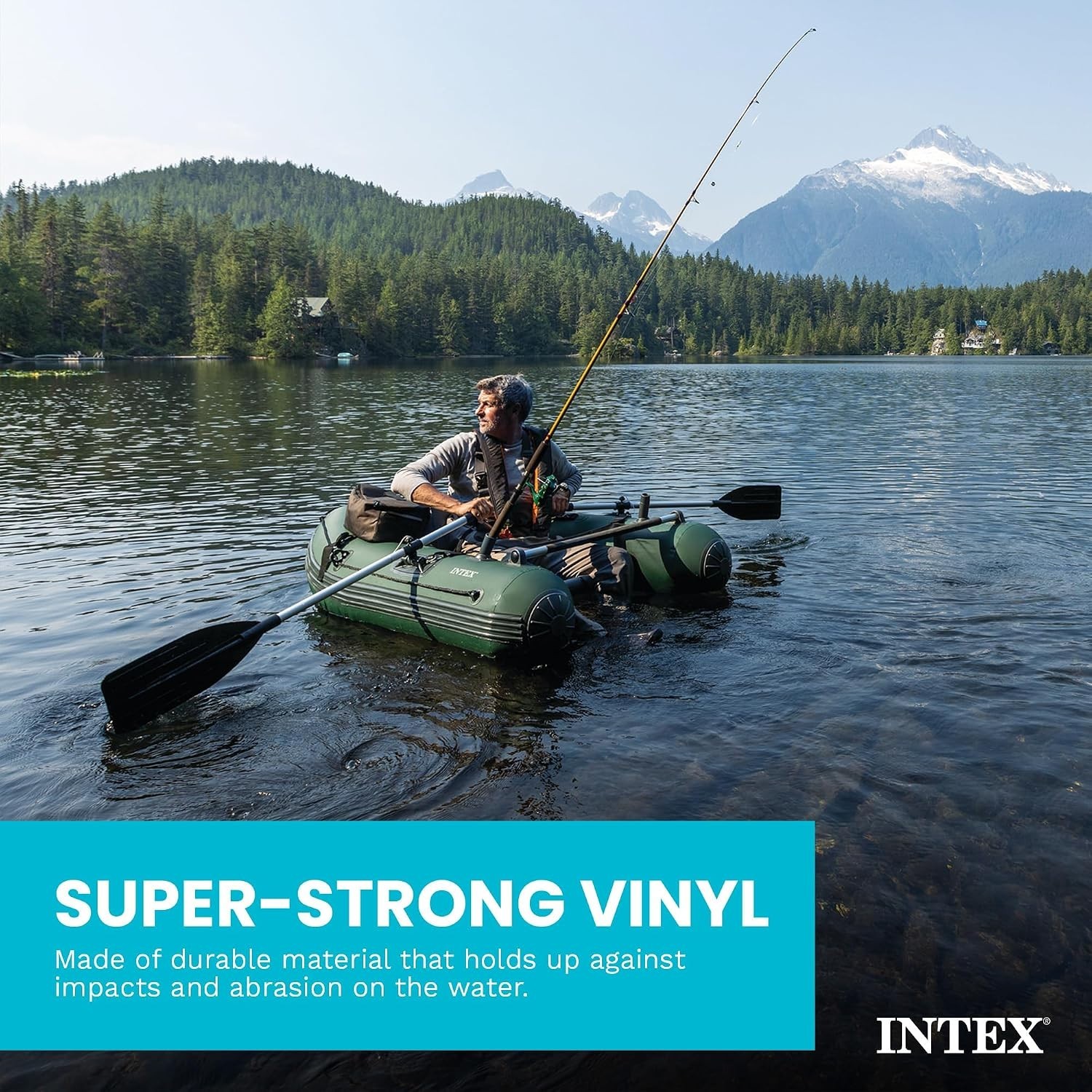 INTEX Big Catch Pro Inflatable Fishing Float Tube 68381EP