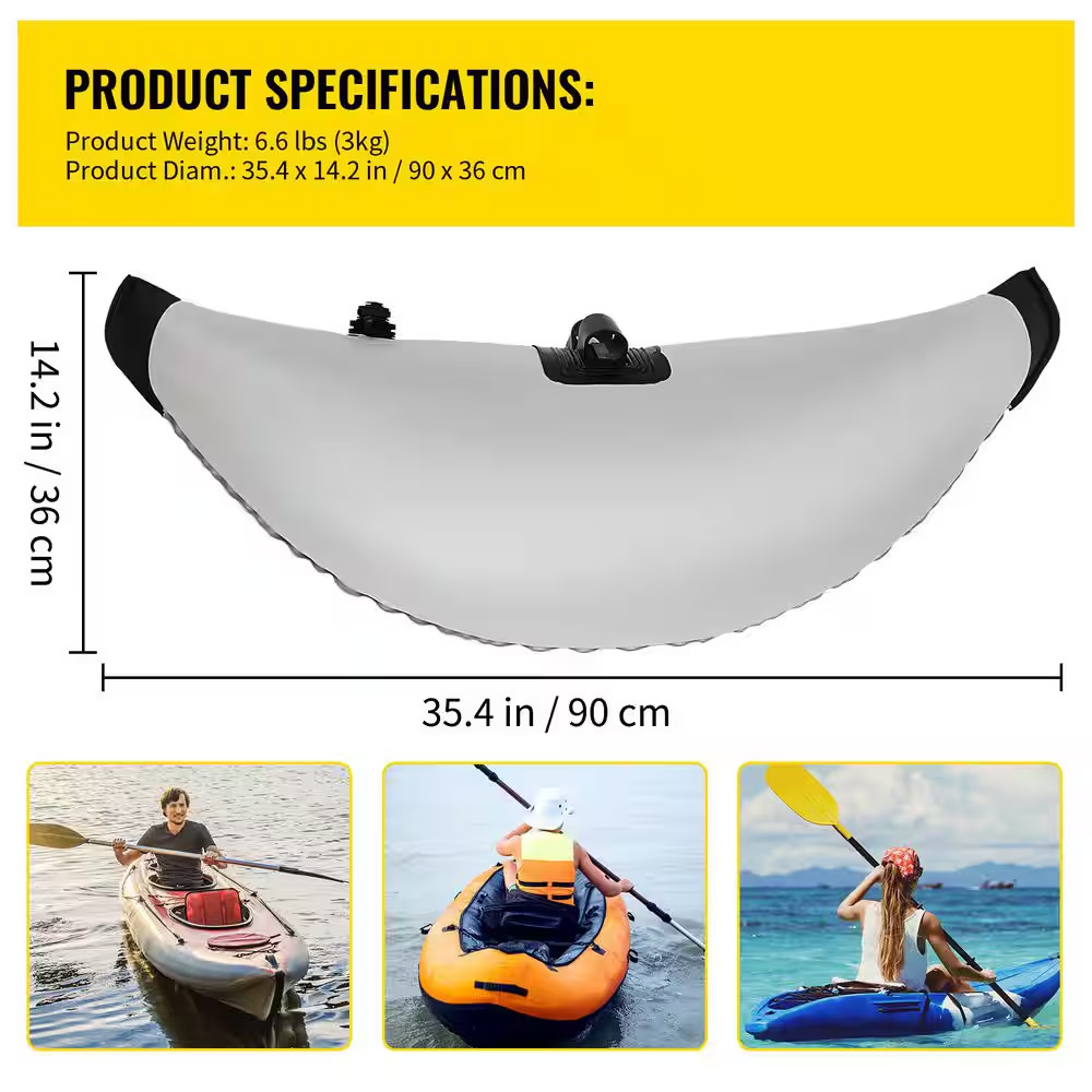 Kayak Outrigger Stabilizers, 2 PCS, PVC Inflatable Outrigger Float with Sidekick