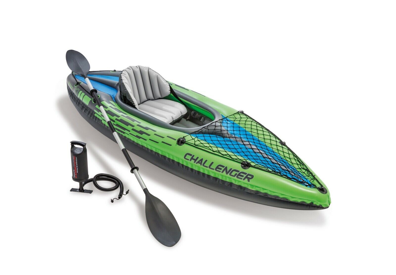Intex Challenger K1 One Person Kayak w/ Paddle and Manual Air Pump
