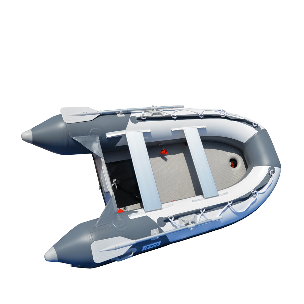 BRIS 10.8 ft Inflatable Boat Dinghy Tender Fishing Raft Pontoon W/Air Floor