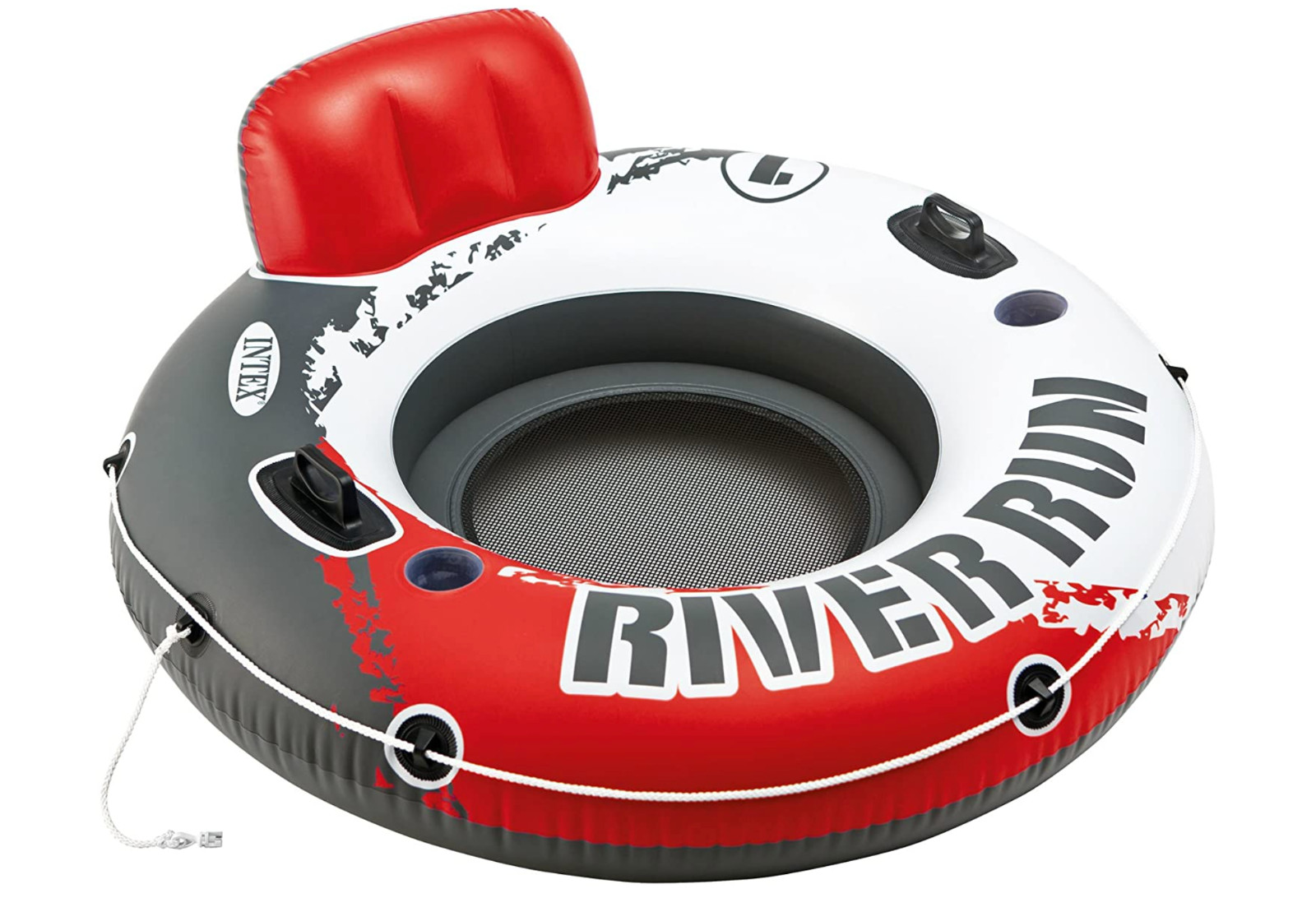 *NEW* Intex Red River Run 1 Fire Edition Sport Lounge Inflatable Water Tube, 53″