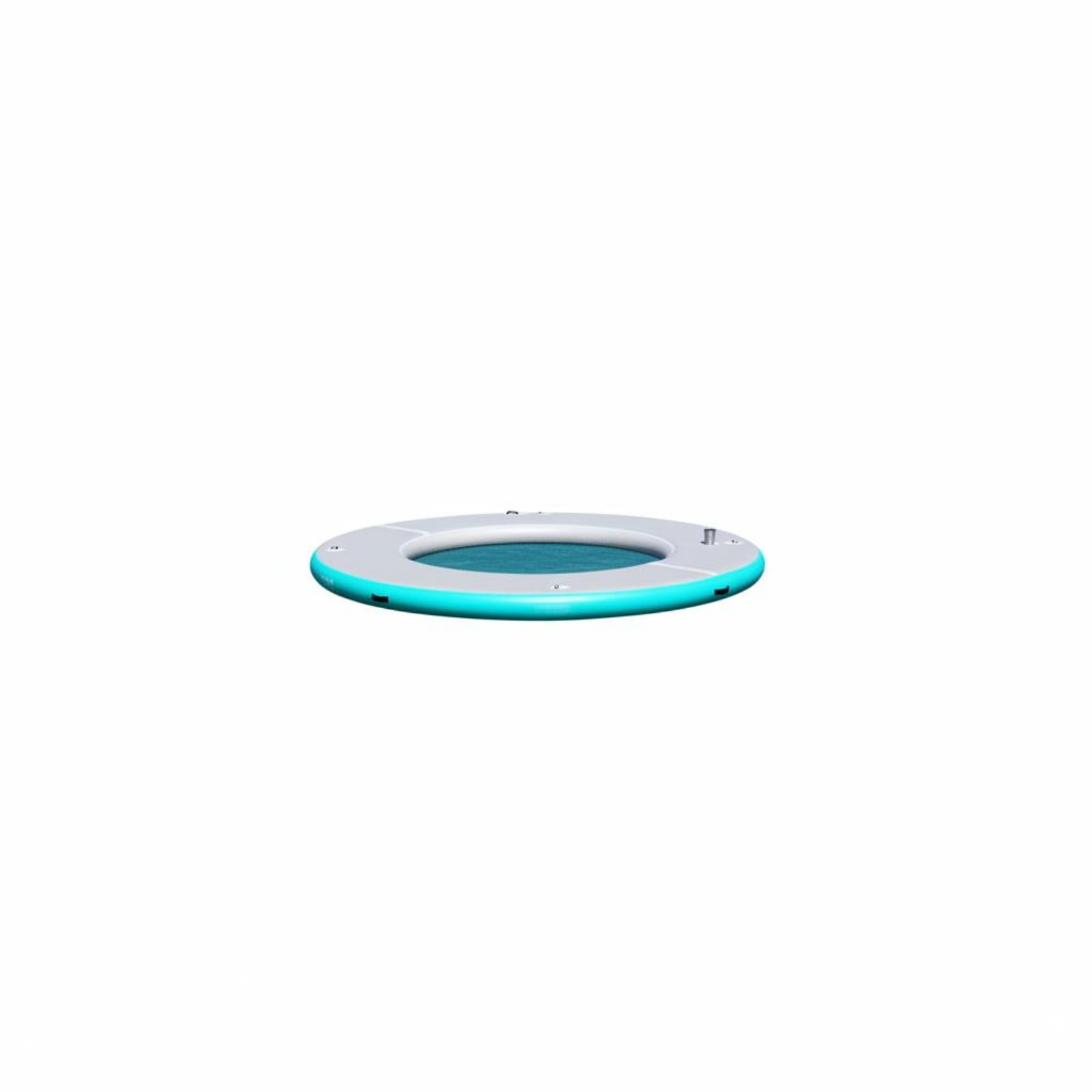1 Piece Round Inflatable Dock Portable Buoyant Island Raft with Drop Stitch PVC